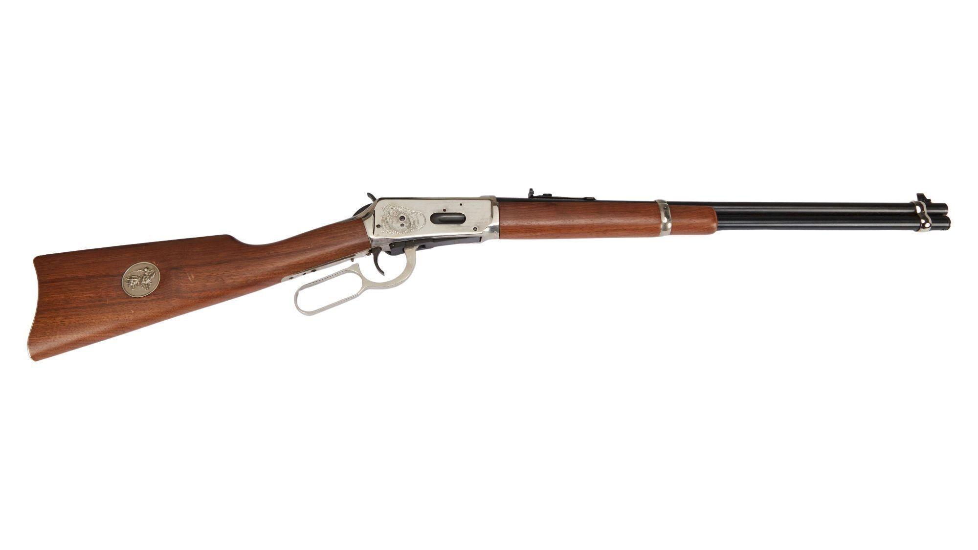 A picture of a wooden rifle