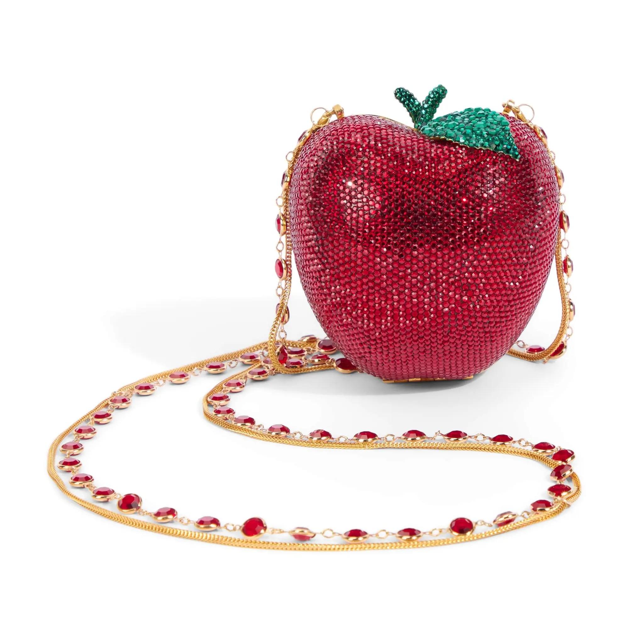 Lot #223  Loni Anderson Kathrine Baumann Snow White's Red Apple Minaudiere Evening Bag