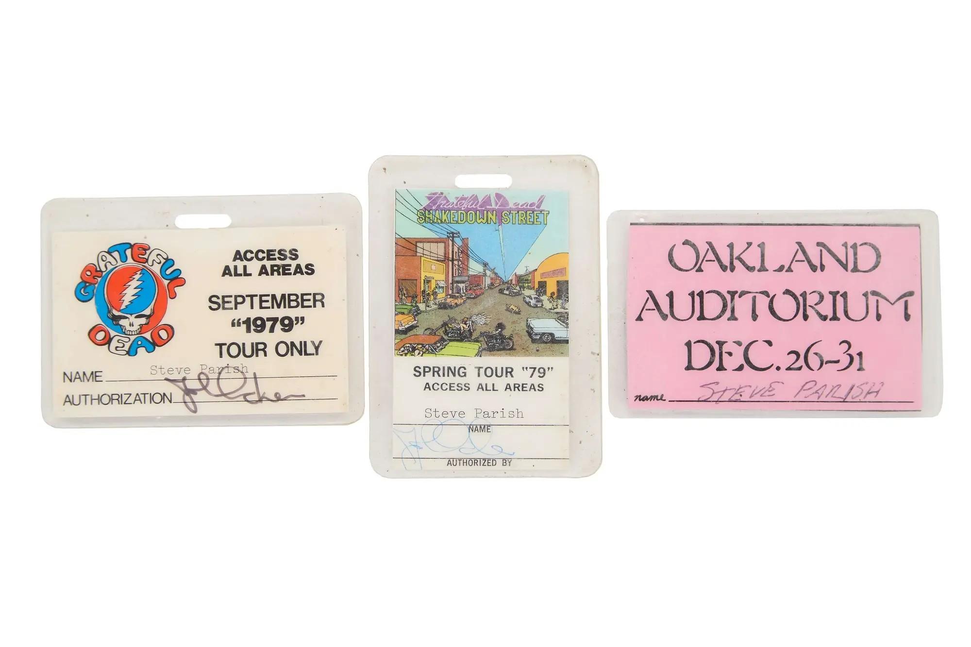 Lot #101 “Big Steve” Parish 1979-1980 Laminated All Access Passes