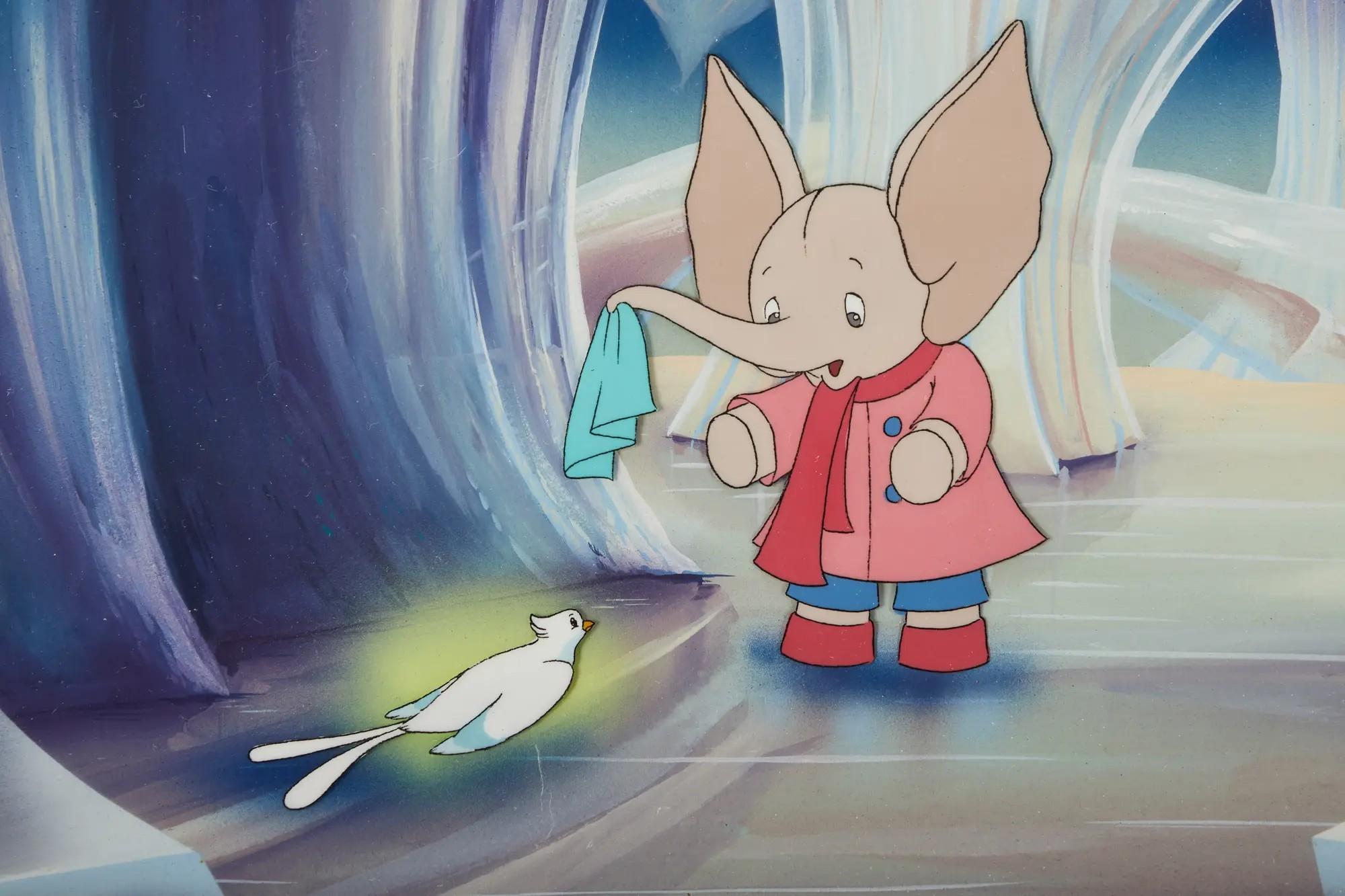 Magic Adventures of Mumfie Mumfie's White Christmas Animation Cel A