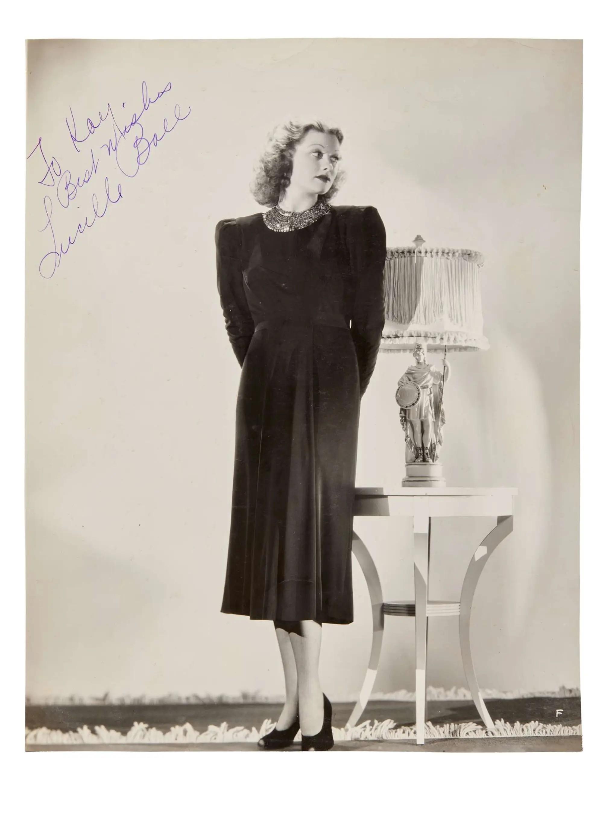 Lot #205. Lucille Ball | Signed 1938 Photograph Lot #205 Lucille Ball Signed 1938 Photograph 2