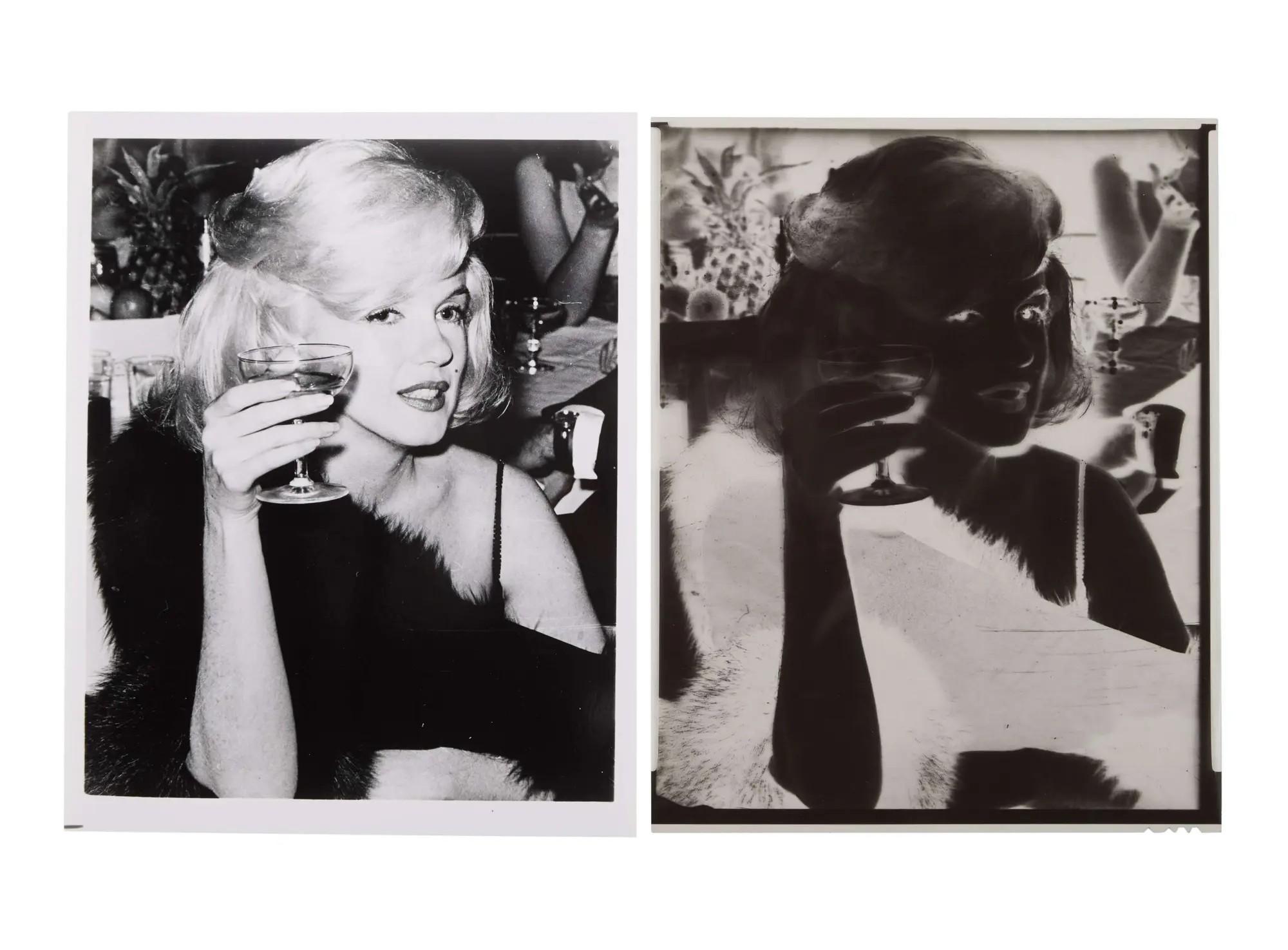 Lot #61. Marilyn Monroe | 1961/1970s Black and White Photograph and Negative Lot #61 Marilyn Monroe 1961/1970s Black and White Photograph and Negative