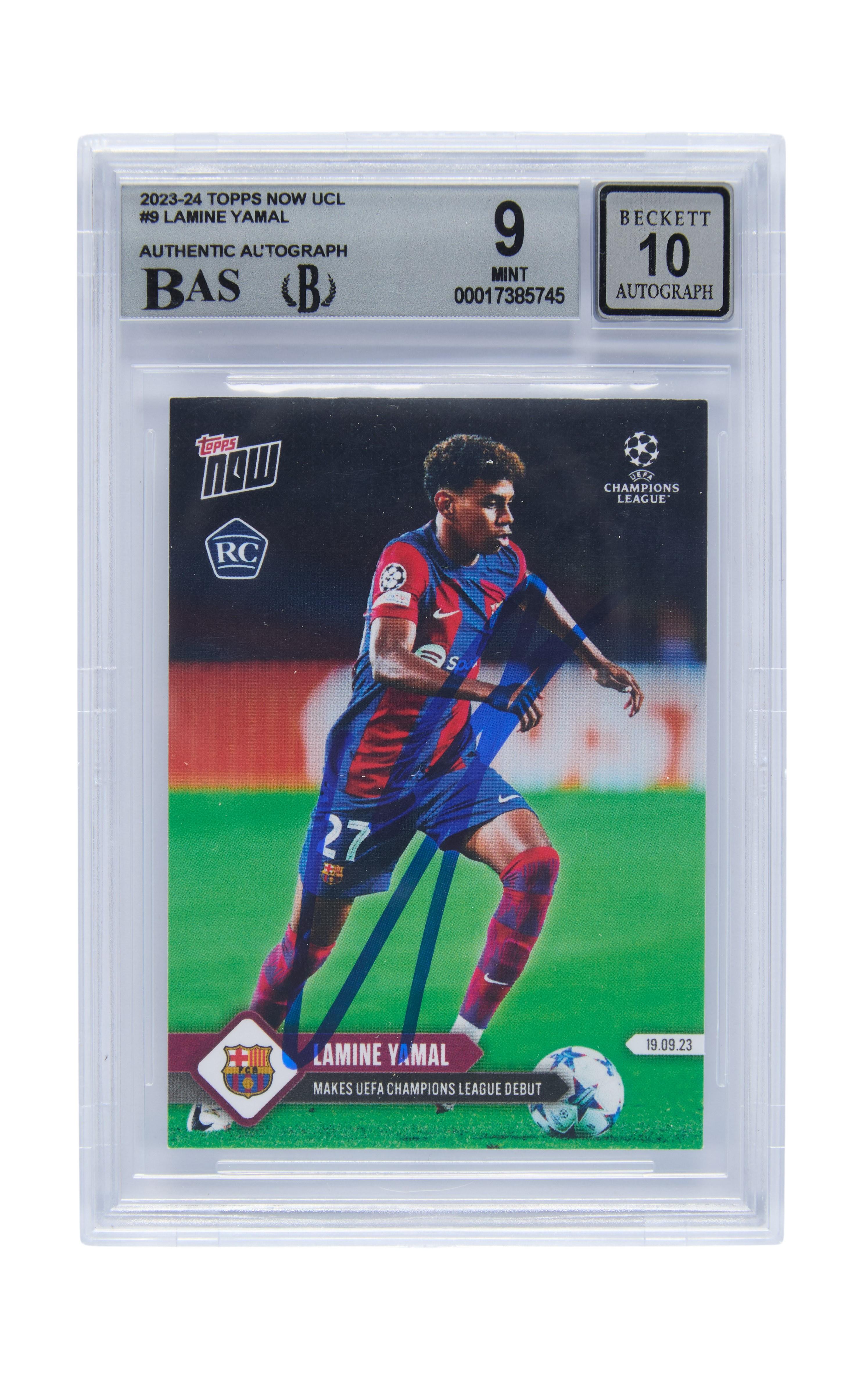 Lamine Yamal | Signed Topps Rookie-Year Trading Card _FRONT Lamine Yamal | Signed Topps Rookie-Year Trading Card _FRONT