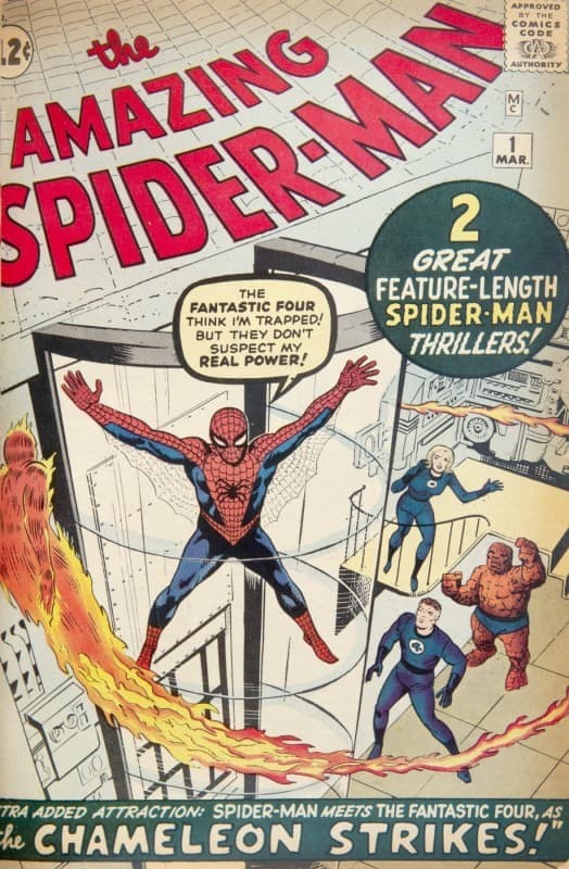 STAN LEE SIGNED CUSTOM BOUND HARDCOVER BOOK OF THE AMAZING SPIDER-MAN AND AMAZING FANTASY #15