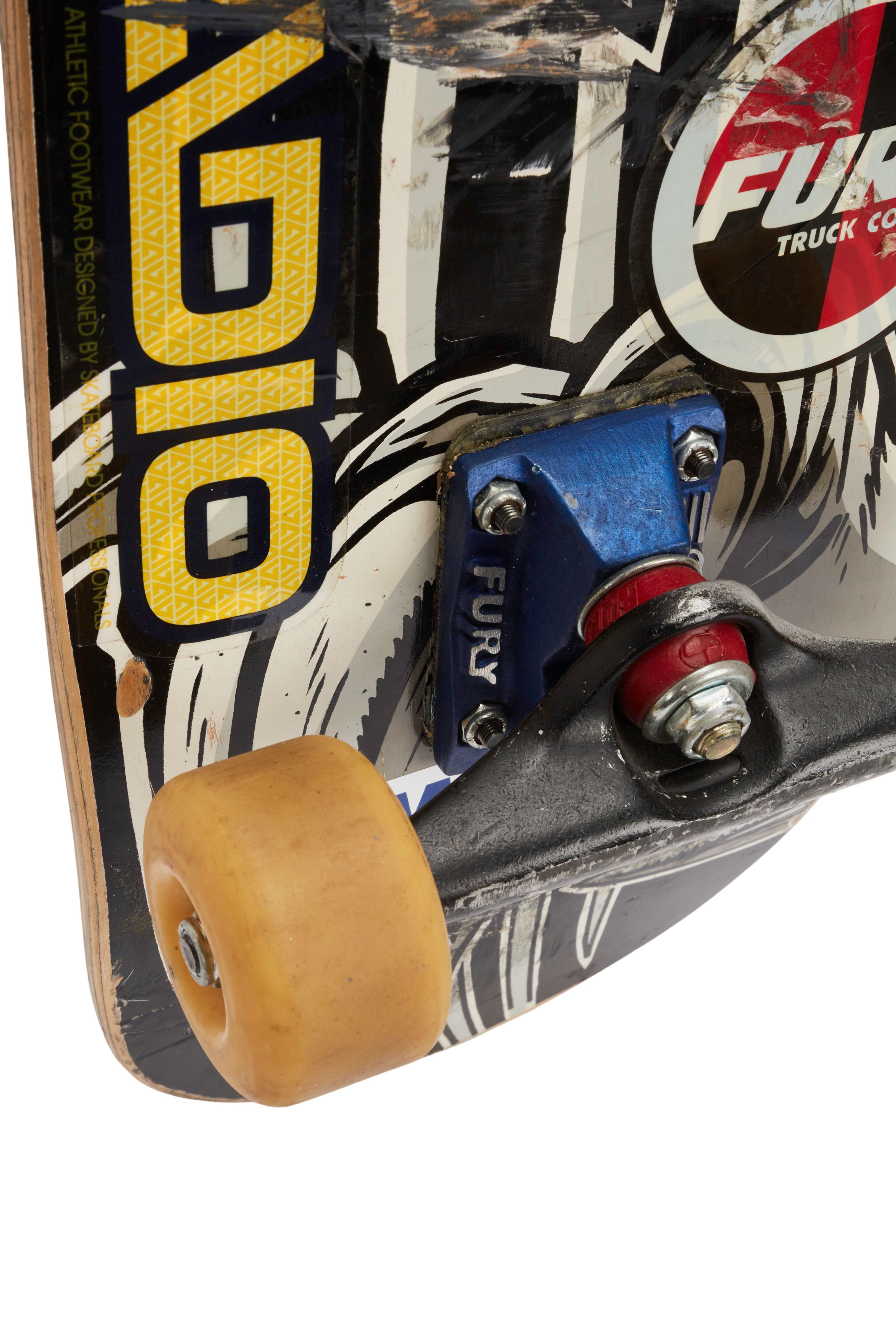 a skateboard owned by Tony Hawk