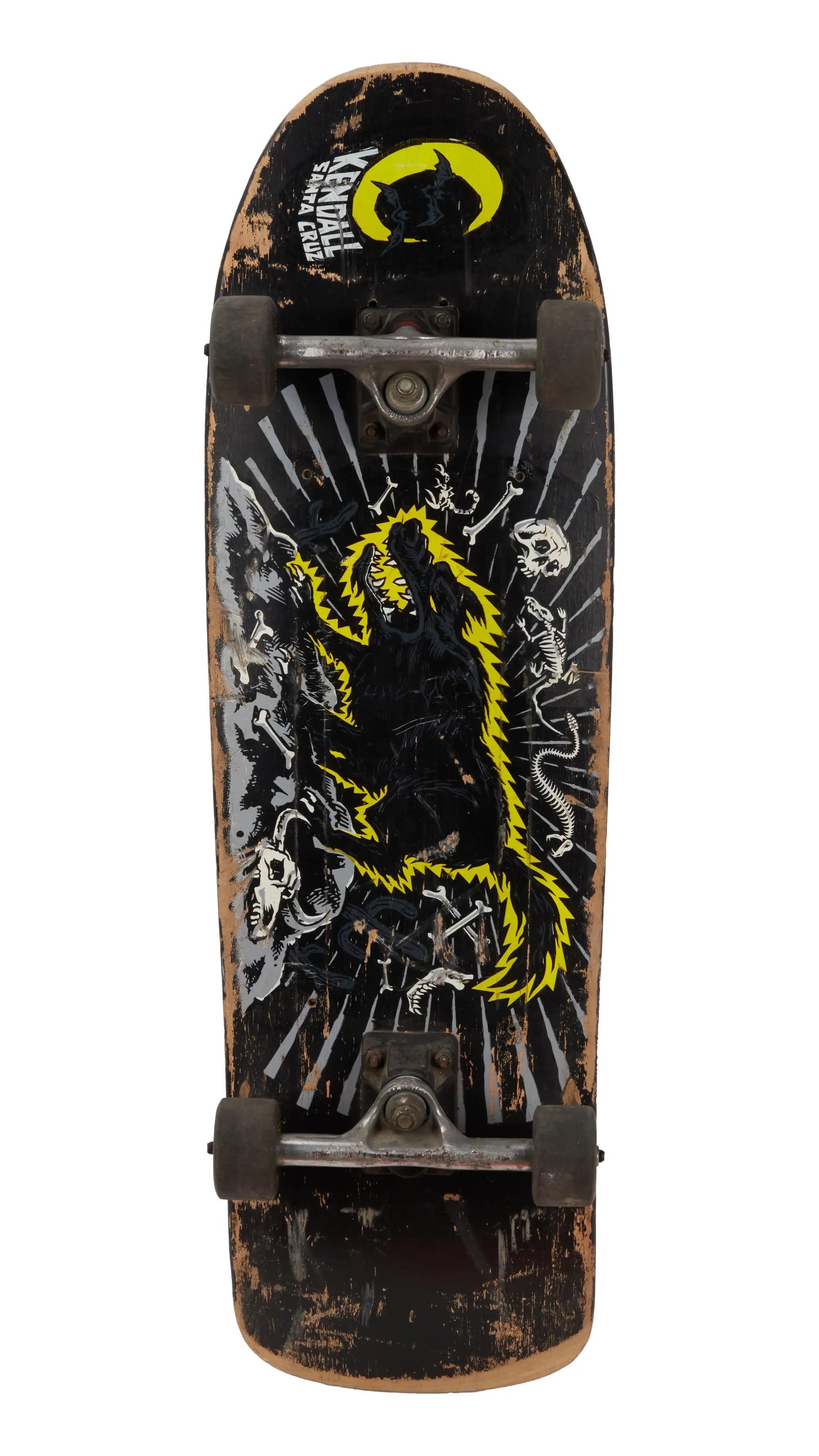 Lot #121  Santa Cruz Jeff Kendall "Wolf" Skateboard