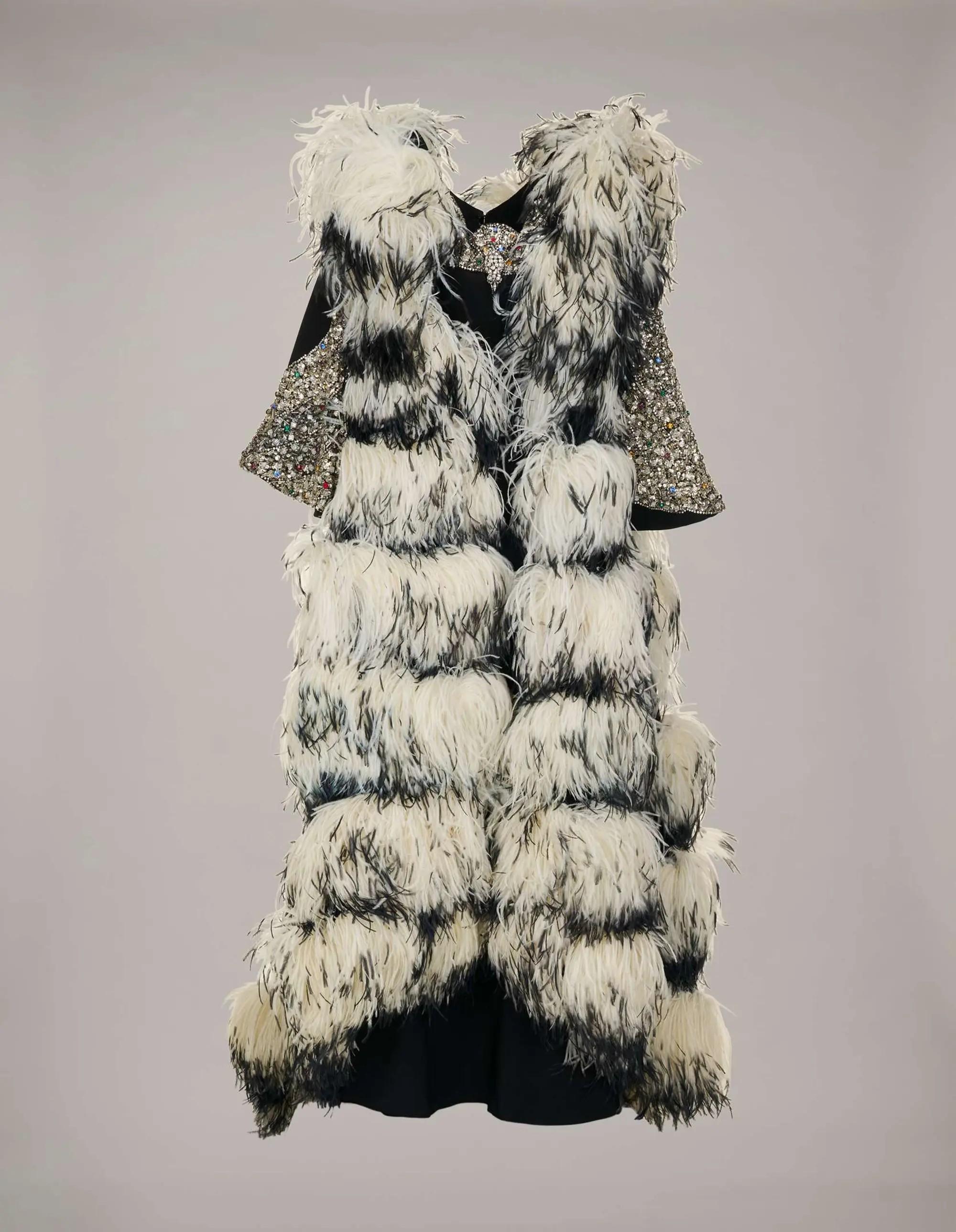 Lot #151  Roberta Flack 1973 “Roberta Flack: The First Time Ever” Television Special-Worn Gown and Feather Cape Worn By Rose Byrne in 2026 “Tatler" Magazine with Photos and Magazine