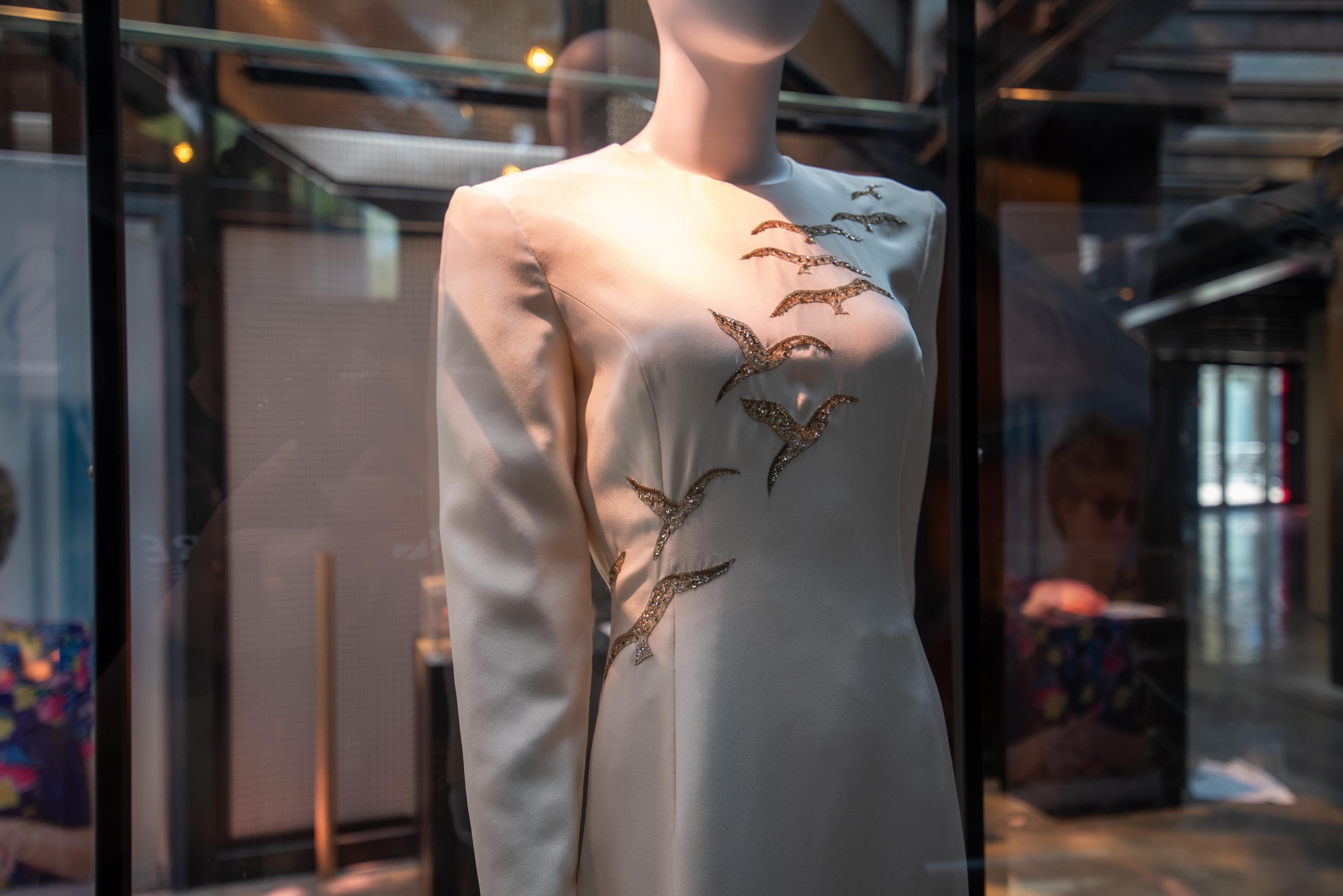 a white dress on a mannequin