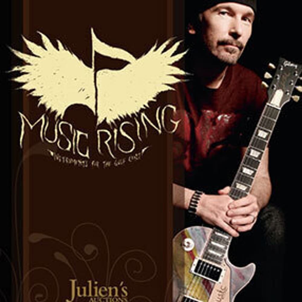 A poster for Julien's Auctions Icons of Music