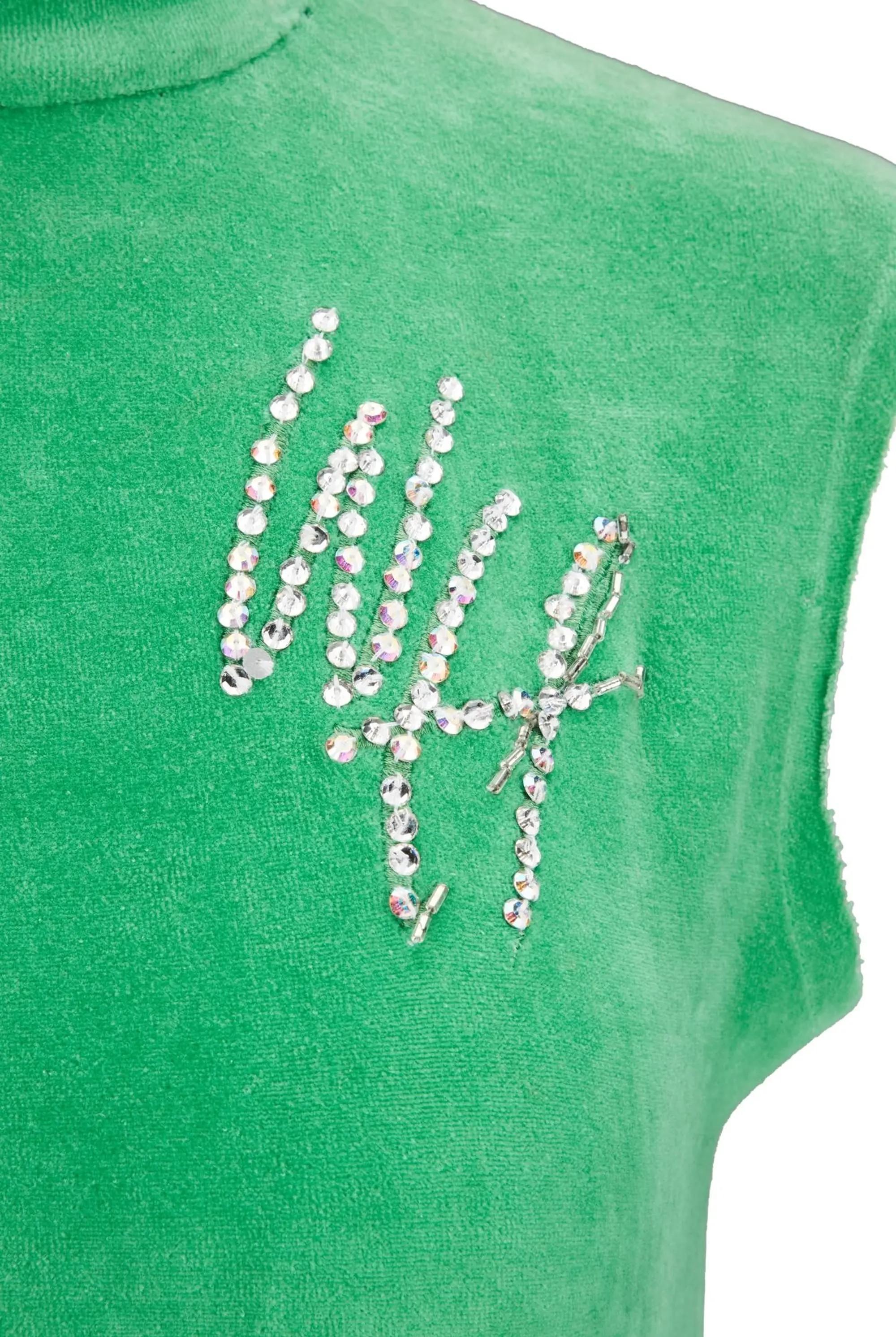 Whitney Houston 1991 "Welcome Home Heroes" Stage-Worn Personalized Marc Bouwer Velour Set