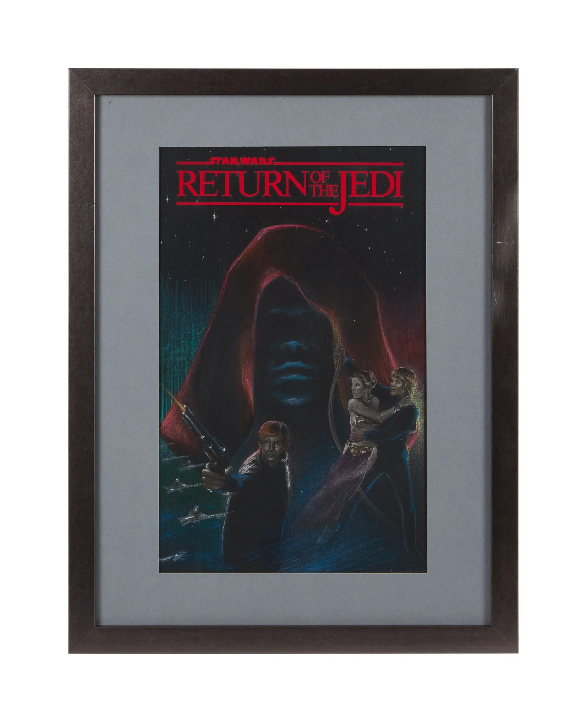 Lot #111. Star Wars: Return of the Jedi | Framed Master Luke Collage Poster Mock-Up Original Artwork Framed Master Luke Collage Poster Mock Up Original Artwork