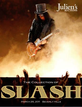A poster for the collection of Slash by Julien's Auctions