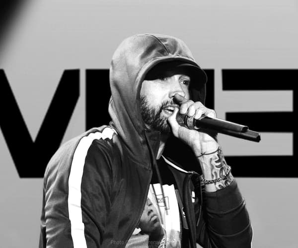 Eminem performing