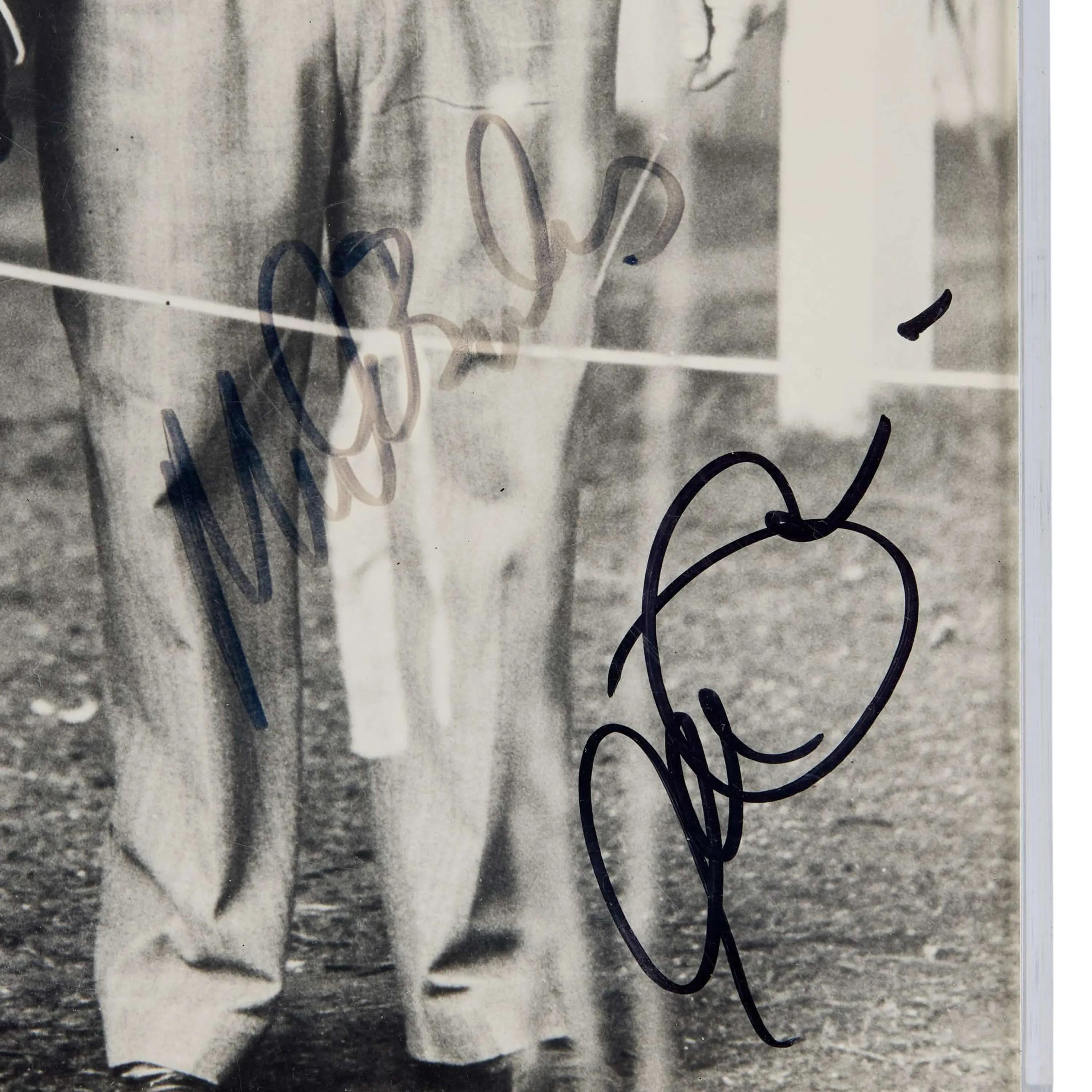 Lot #226  The Godfather Photo Print Signed by Marlon Brando and Al Pacino