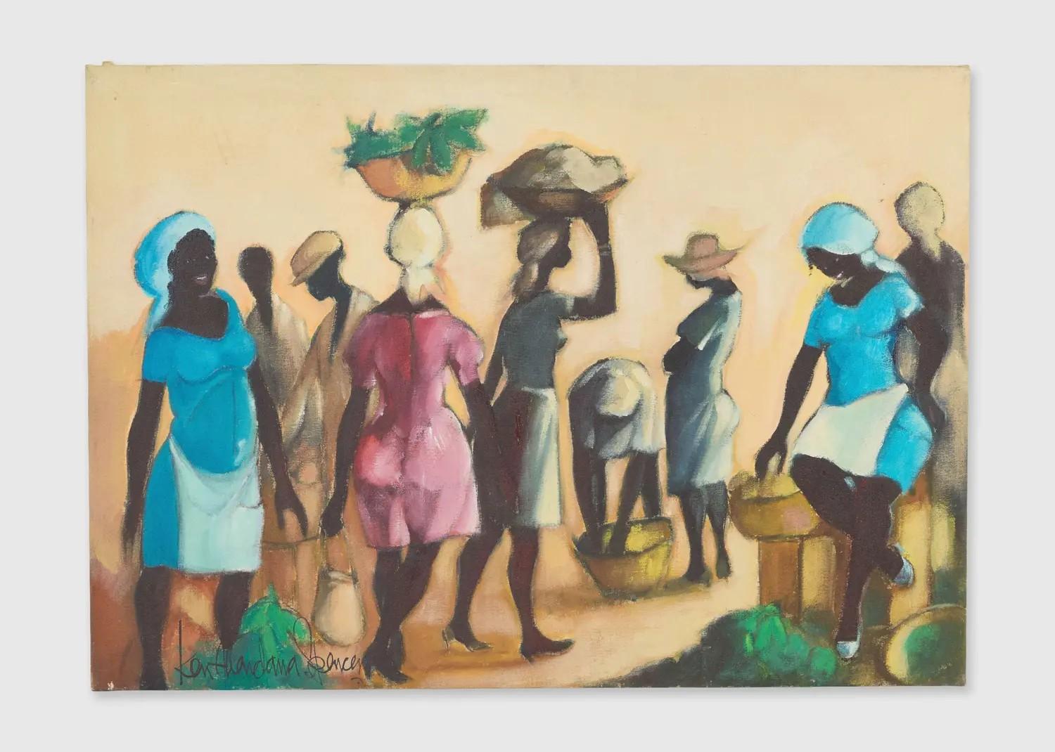 Roberta Flack Kenneth Abendana Spencer Paintings of Women (3)