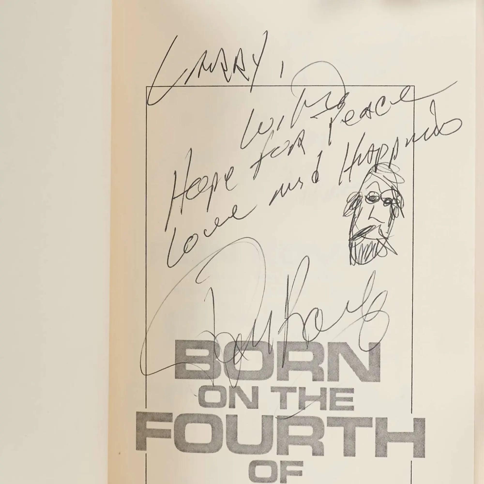 Lot #294  Born on the Fourth of July First Edition Signed by Tom Cruise, Oliver Stone, Ron Kovic