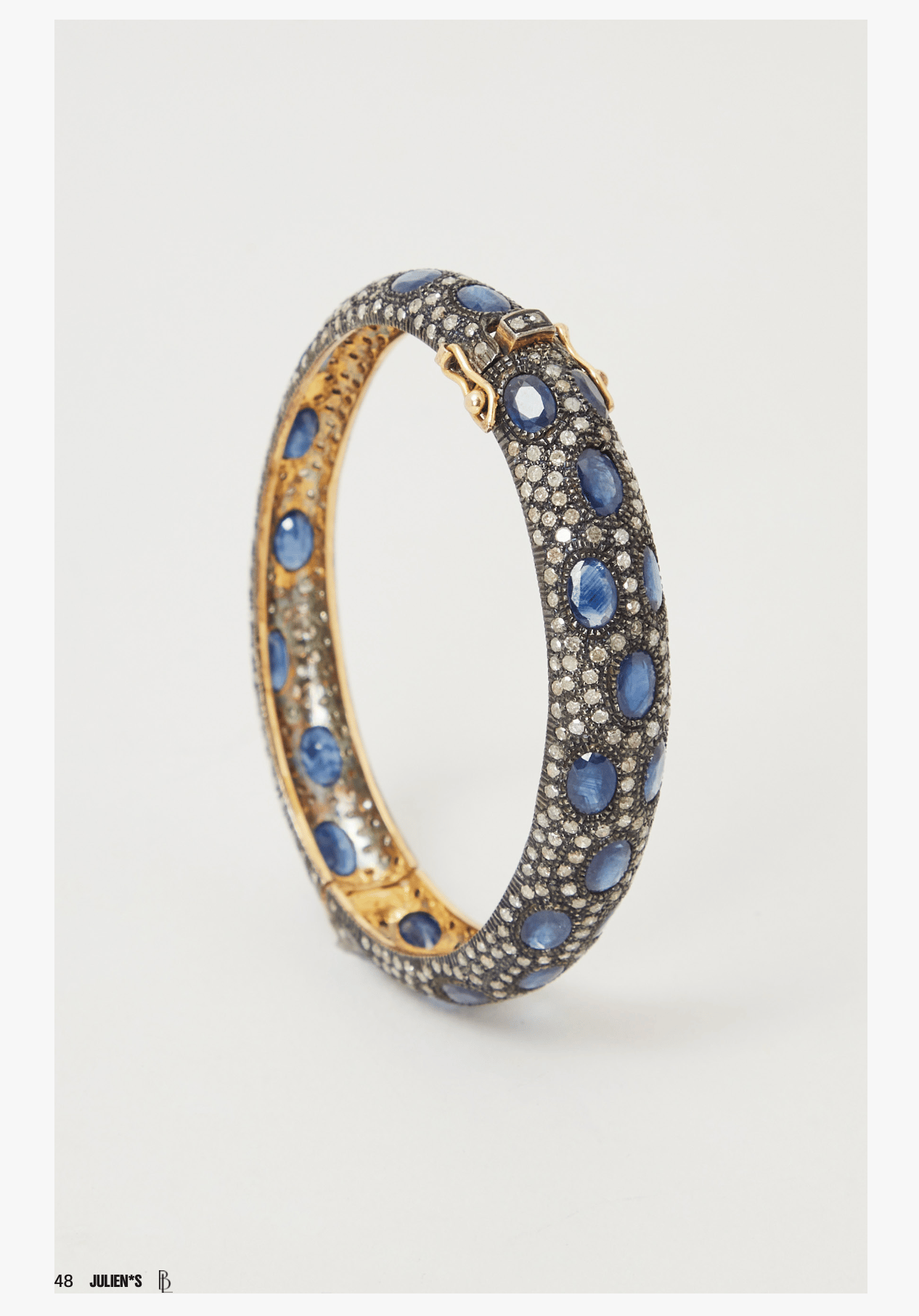 Sapphire and Diamond Bangle Bracelet Gwyneth Paltrow Sapphire and Diamond Bangle Bracelet