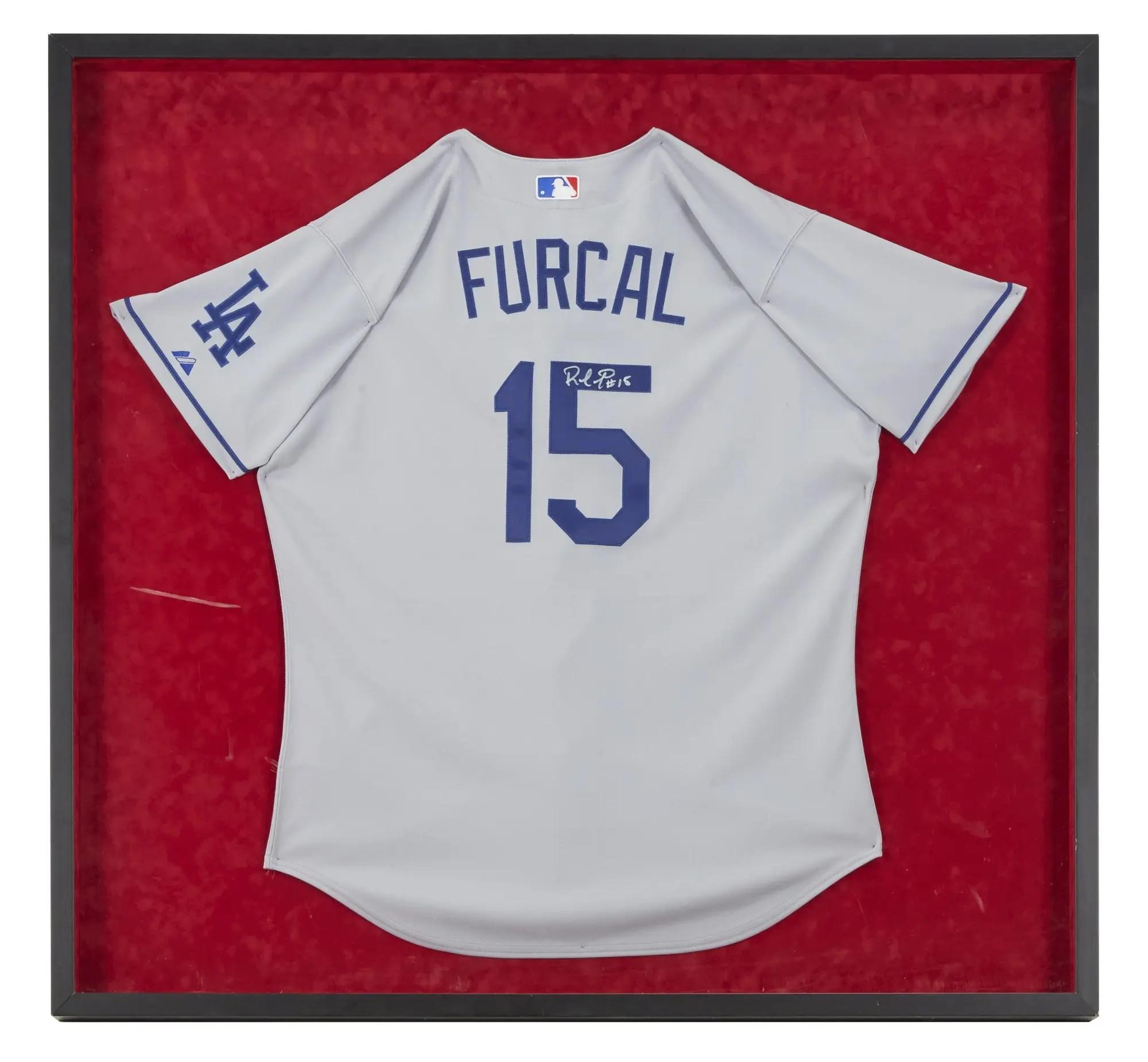 Lot #239. Larry King | 2009 Rafael Furcal Signed Dodgers Jersey Lot #239 Larry King 2009 Rafael Furcal Signed Dodgers Jersey