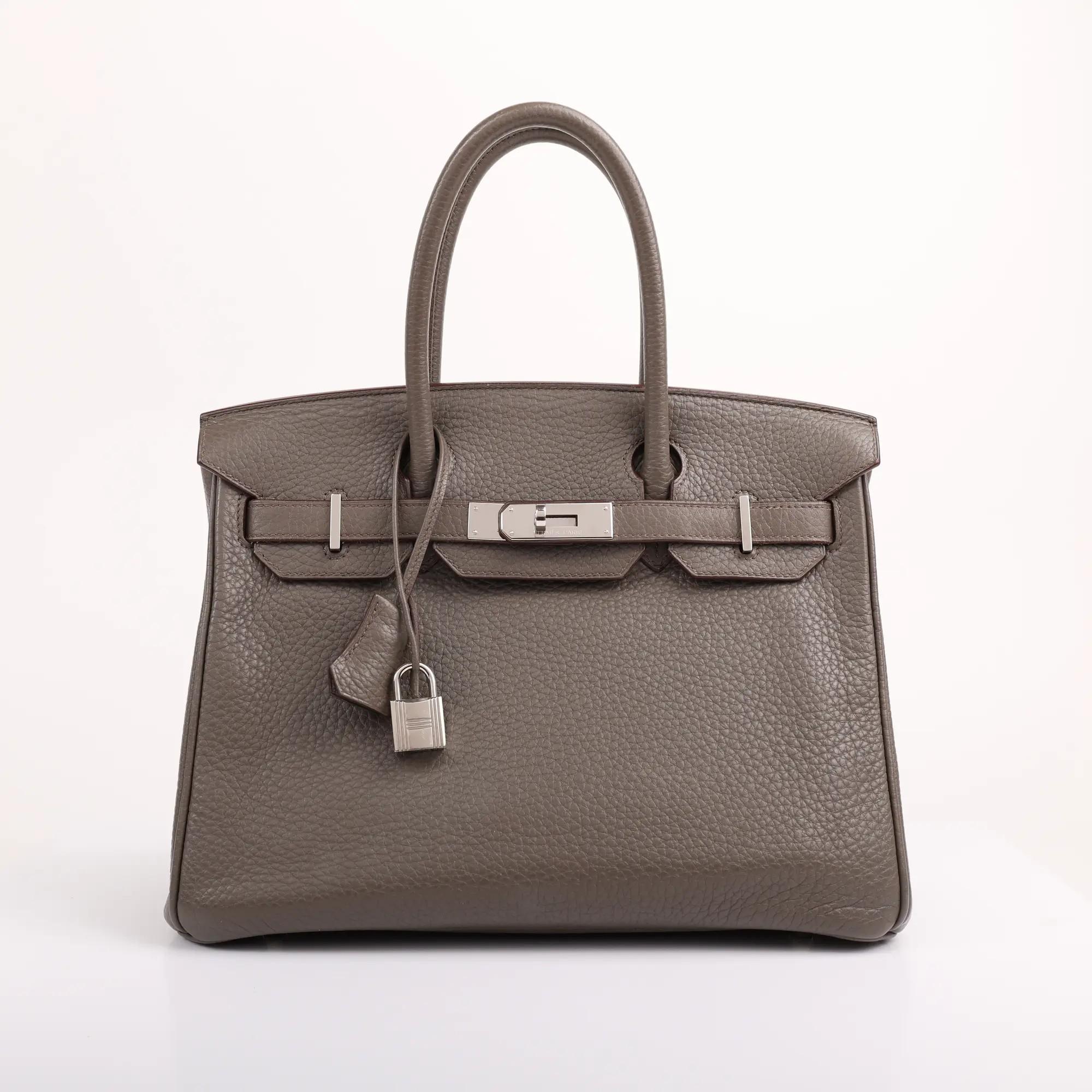 Hermès | 2012 Etain Togo Retourne Birkin 30 (PHW)