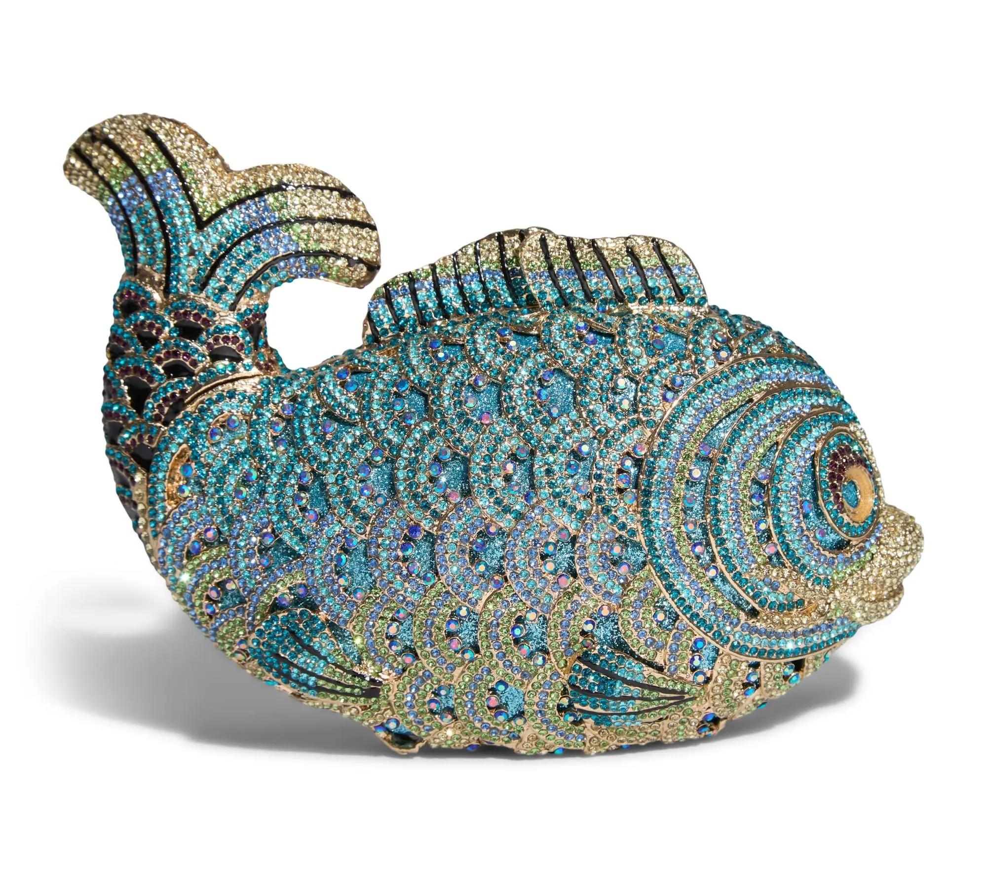 Lot #273  Loni Anderson Fish-Themed Rhinestone Purse
