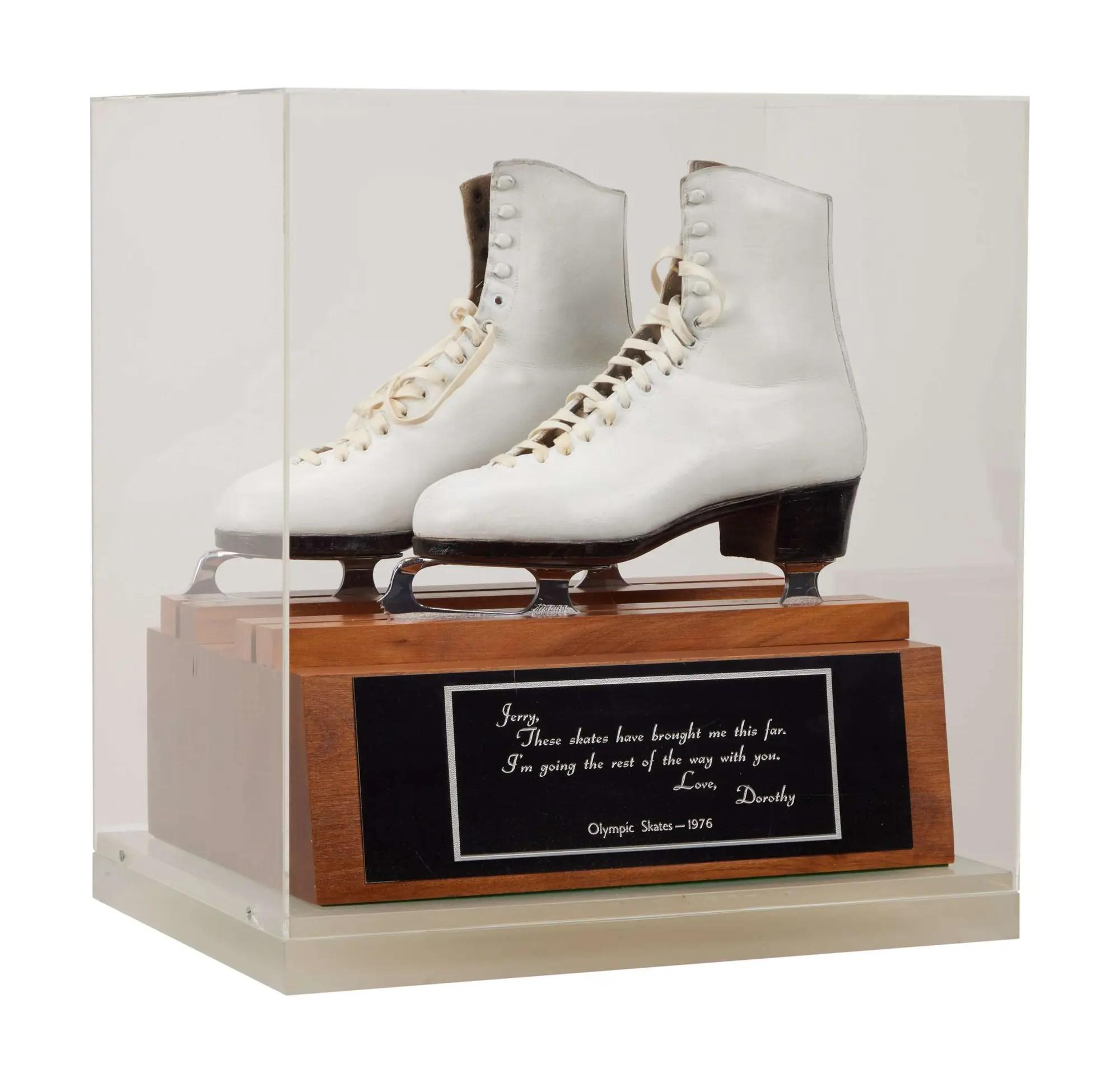 Lot #270  Jerry Weintraub Dorothy Hamill’s 1976 Olympic Gold Medal-winning Figure Skate
