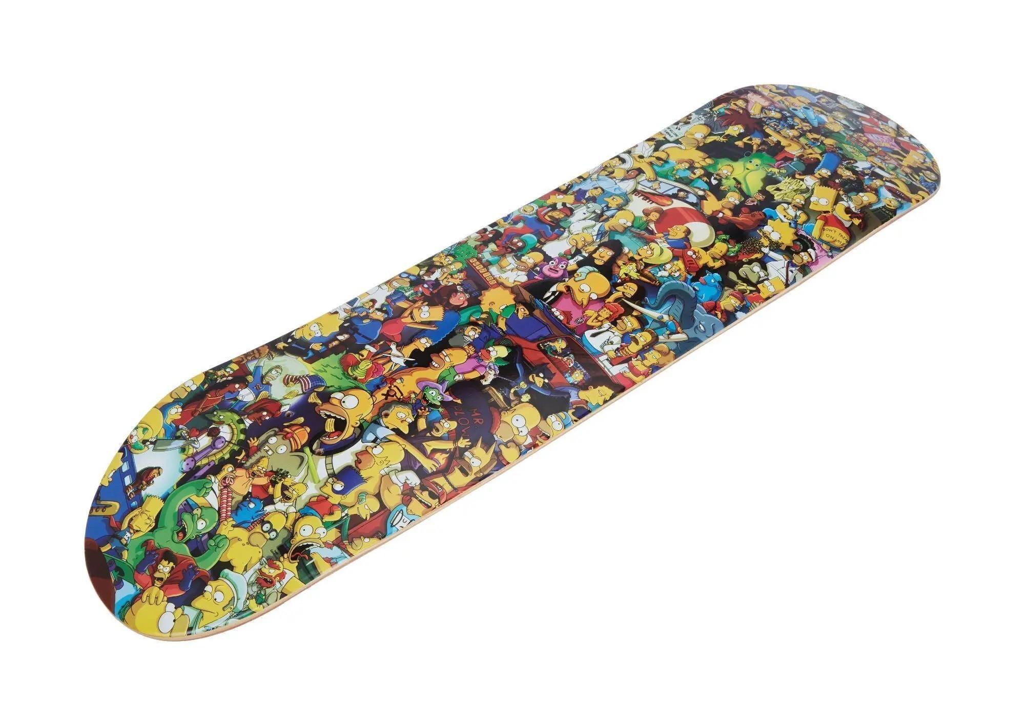 The Simpsons Multi Signed Skateboard
