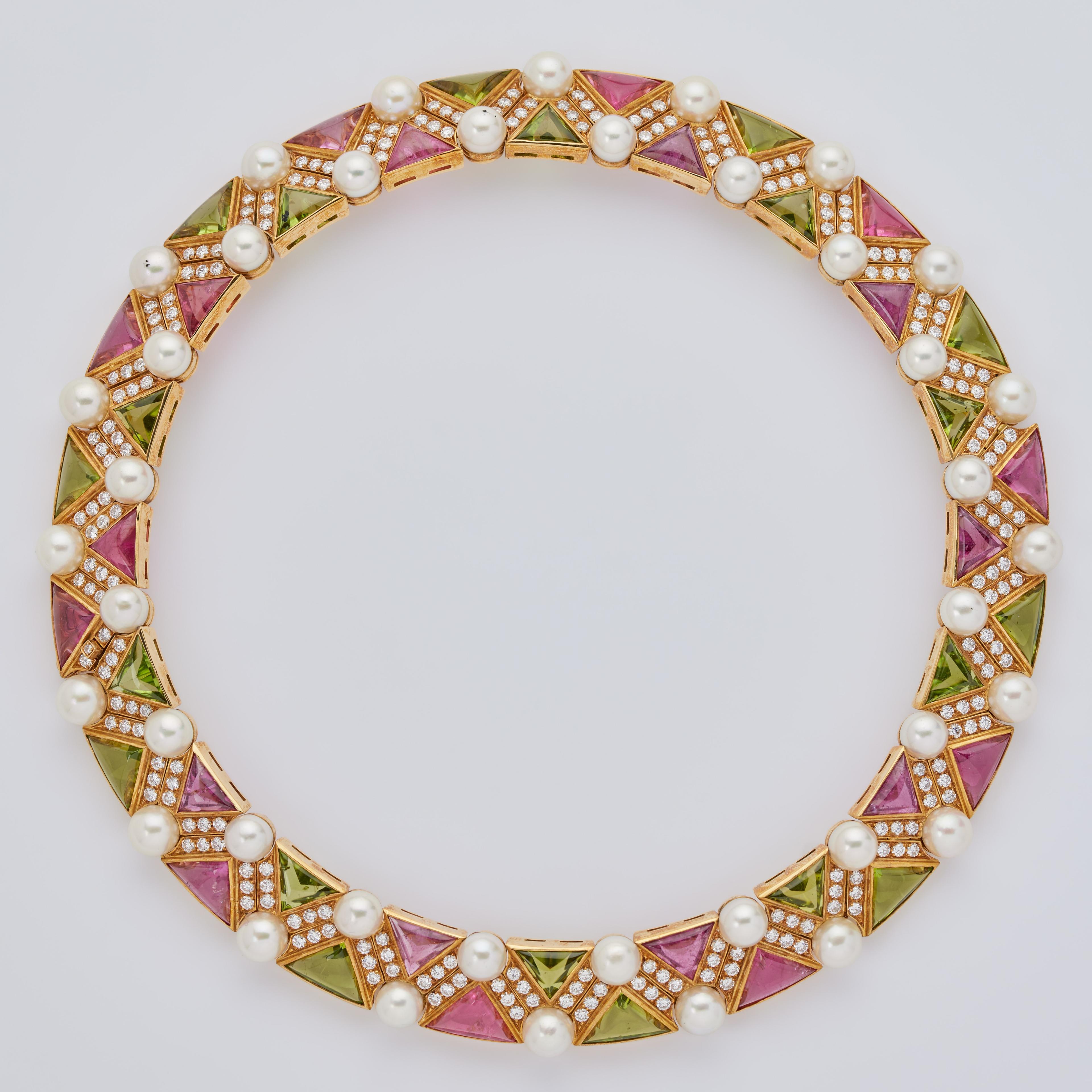 Bulgari 18K Gold Collar Necklace