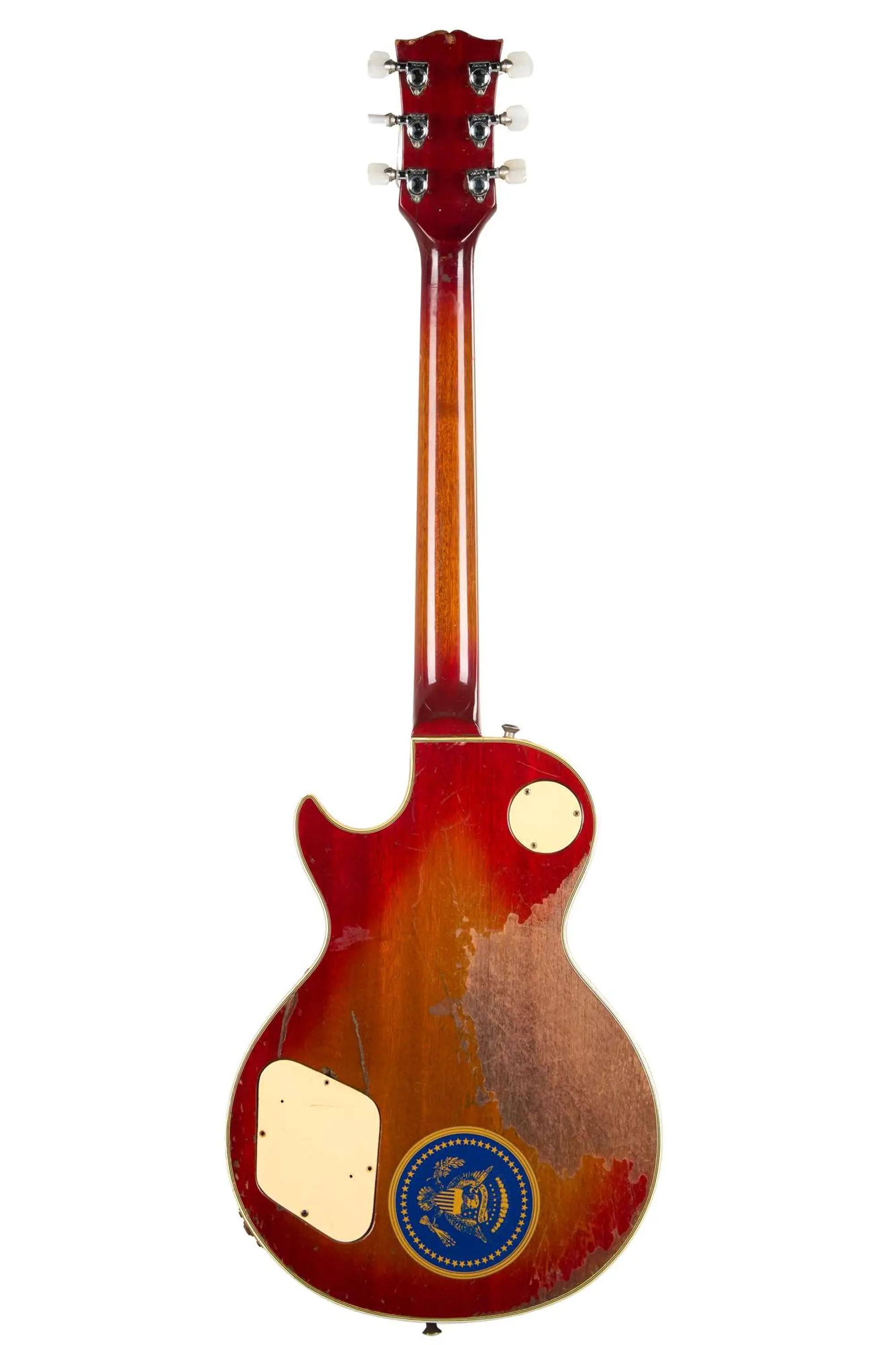 Lot #489  KISS Ace Frehley’s #1 “Budokan” 1975 Triple Pickup Gibson Les Paul Custom, Cherry Sunburst