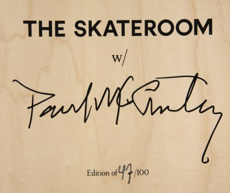 PAUL McCARTHY artwork on skateboard decks that shows number 47 of 100