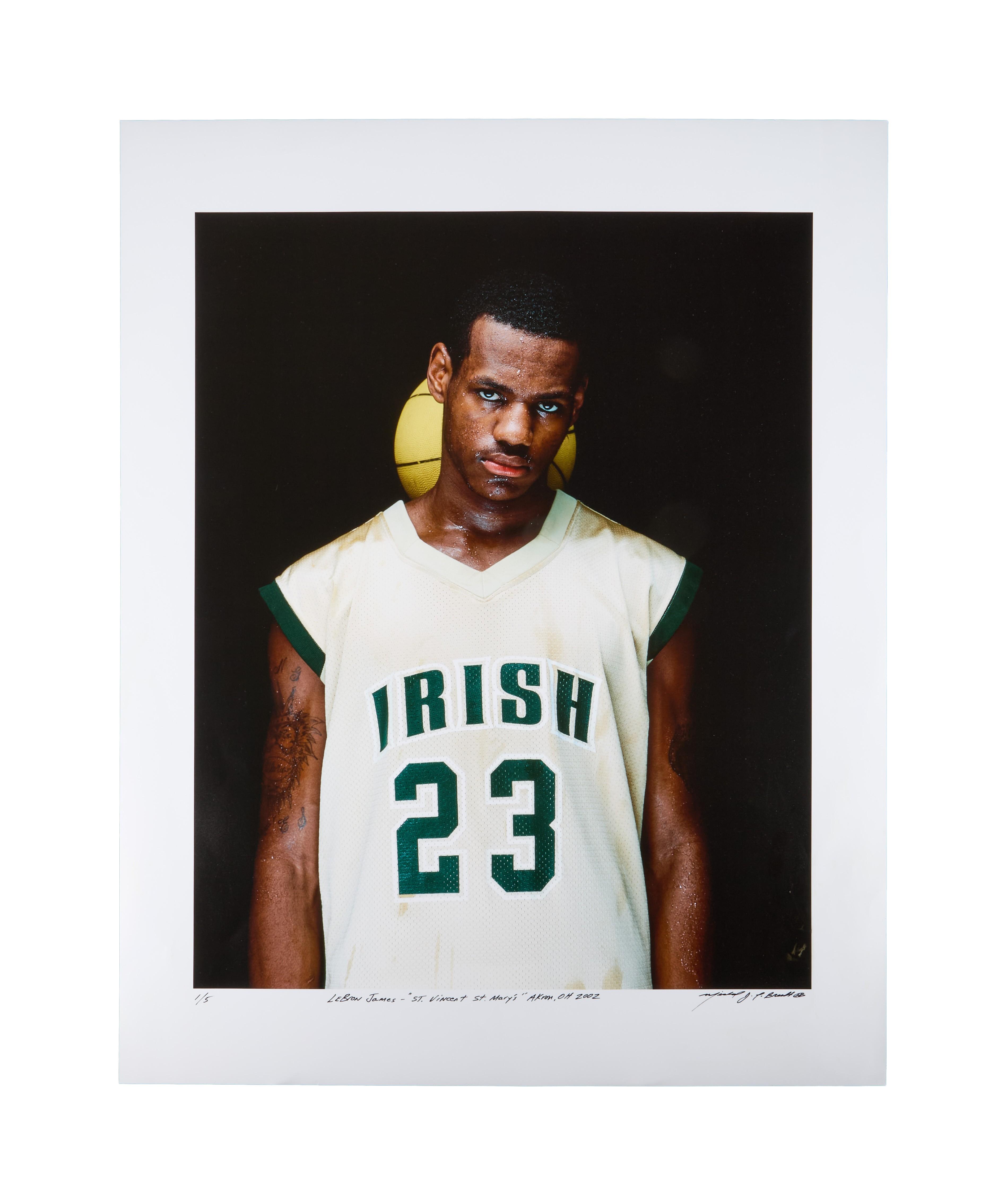 a basketball player with the number 23 on his jersey