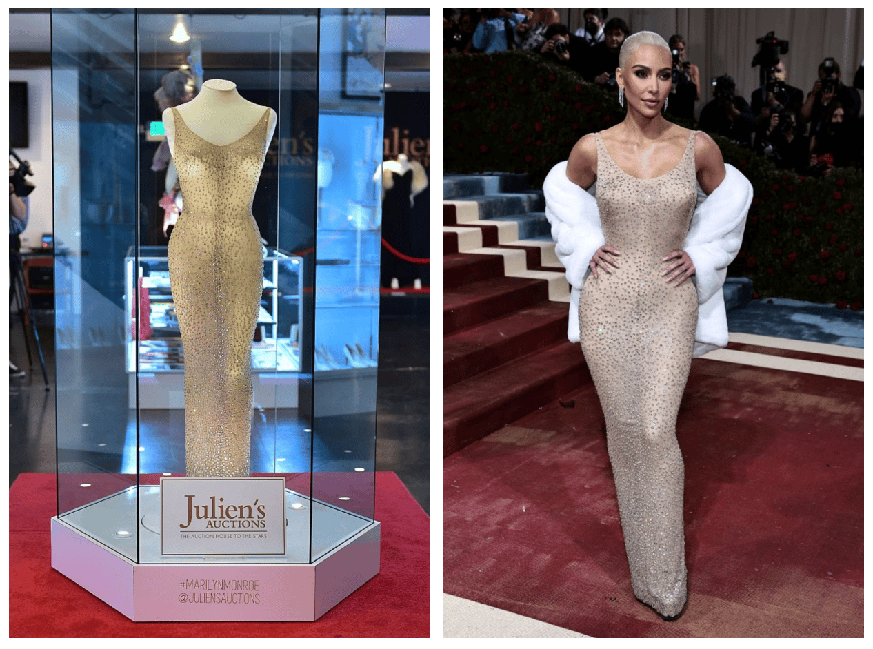 kim kardashian in marilyn monroe dress