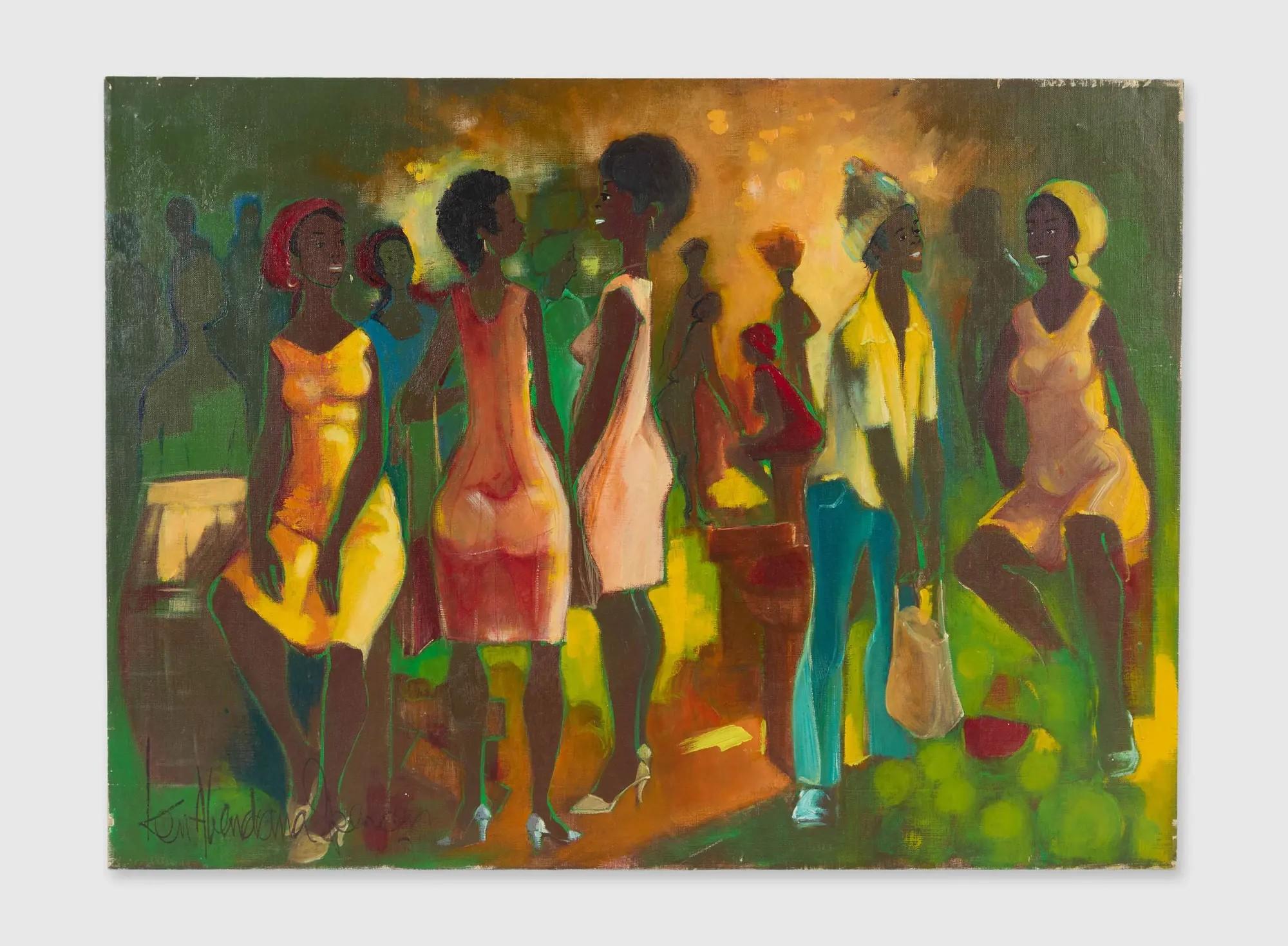 Roberta Flack Kenneth Abendana Spencer Paintings of Women (3)