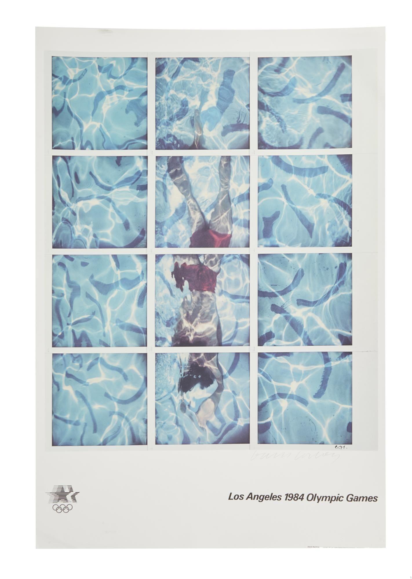 Tony Bennett David Hockney Signed 1984 Olympics Print Tony Bennett David Hockney Signed 1984 Olympics Print