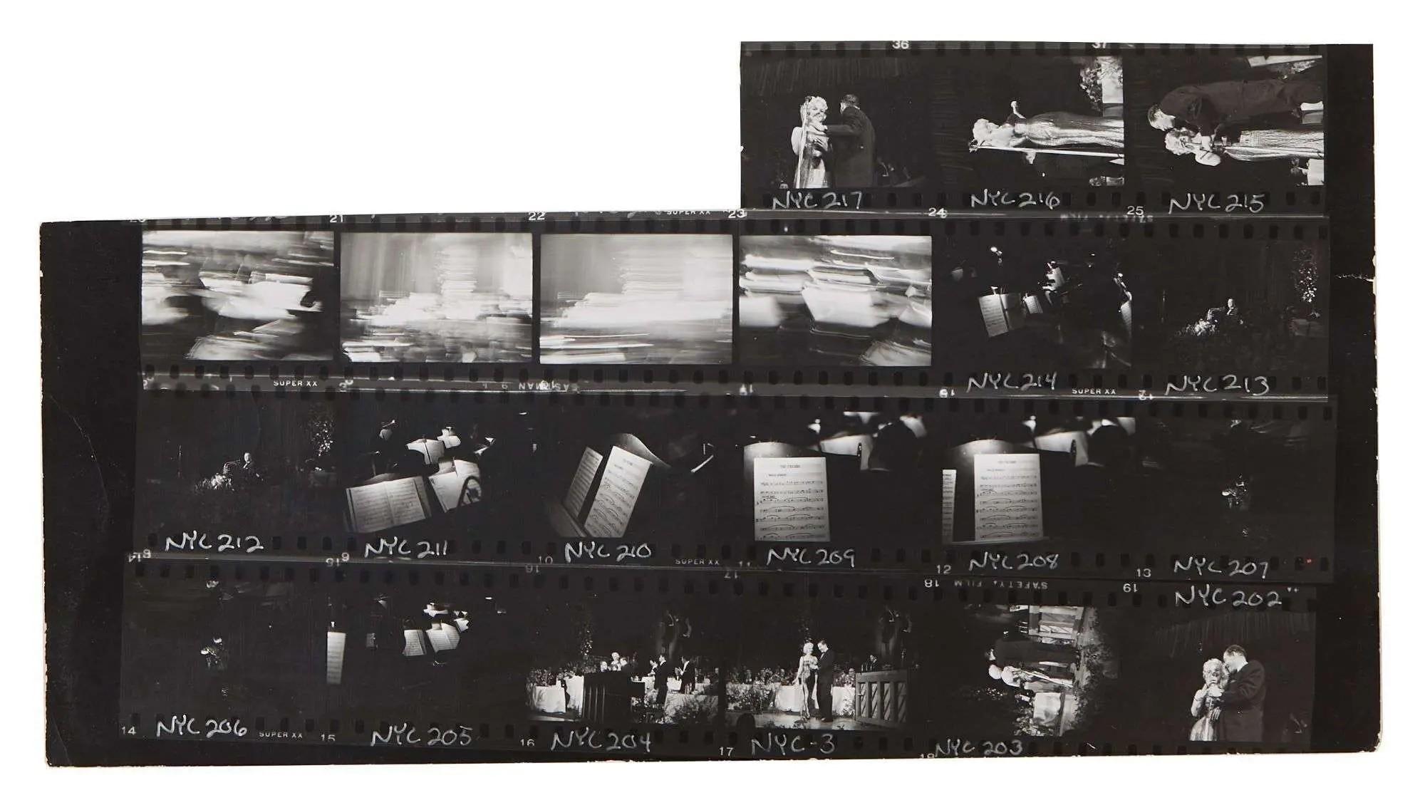 Lot #108. Marilyn Monroe | 1955 Black and White Contact Sheets by Milton H. Greene Lot #108 Marilyn Monroe 1955 Black and White Contact Sheets by Milton H. Greene