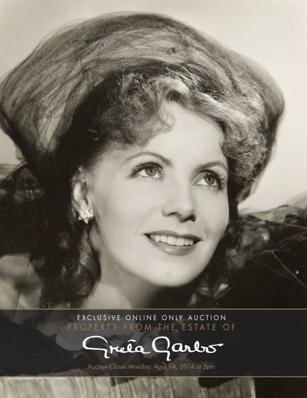 Julien's Auctions Online Only Greta Garbo sale