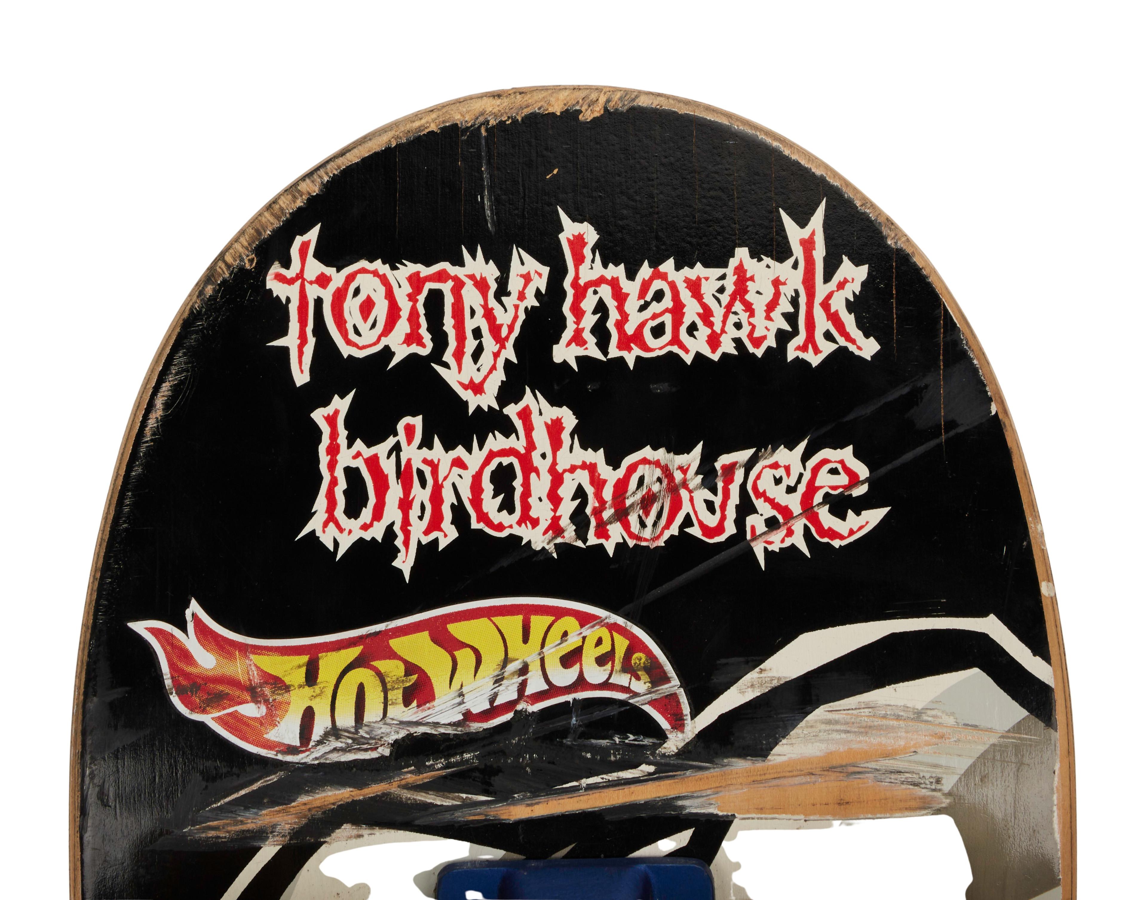 a skateboard owned by Tony Hawk