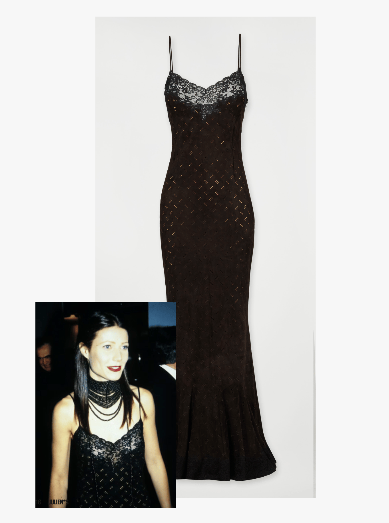 1999 Christian Dior Suede Gown Gwyneth Paltrow 1999 Christian Dior Suede Gown