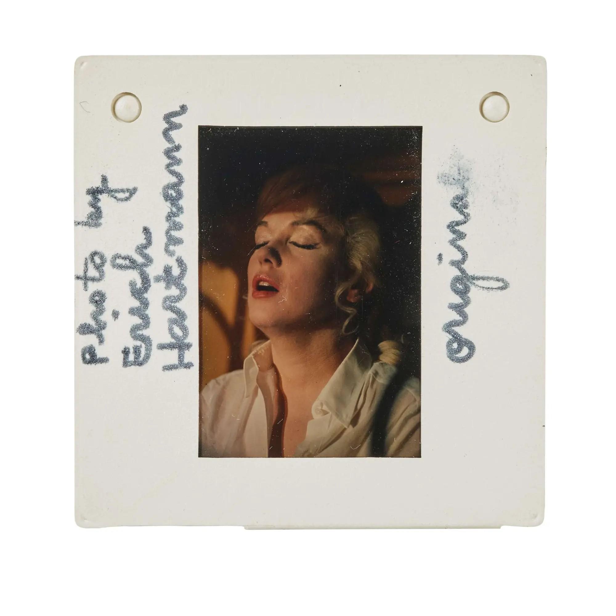Lot #59. Marilyn Monroe | 1960/1970s Rare Color Slide by Erich Hartmann from “The Misfits” Lot #59 Marilyn Monroe 1960/1970s Rare Color Slide by Erich Hartmann from “The Misfits”