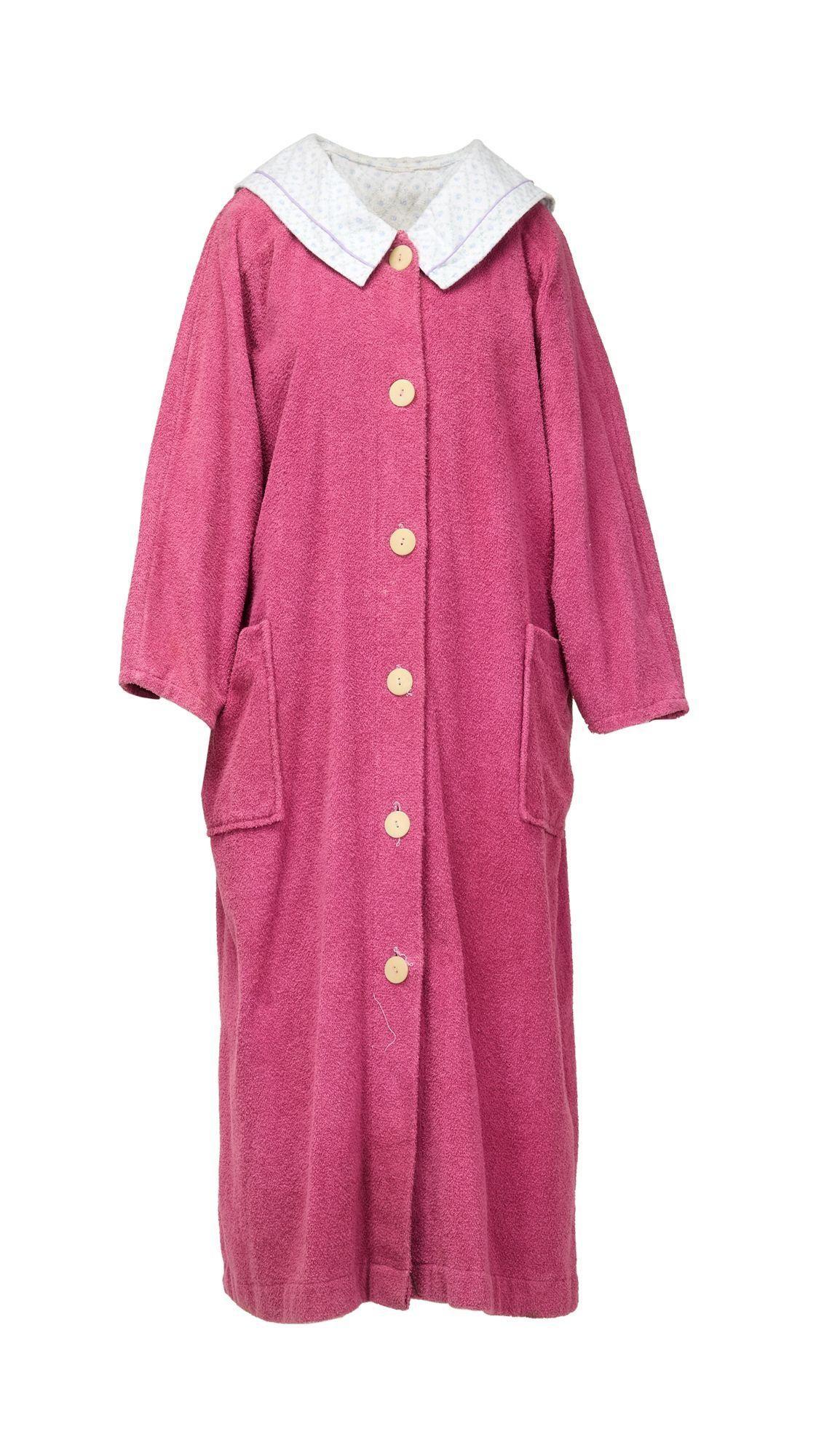a pink robe and nightgown