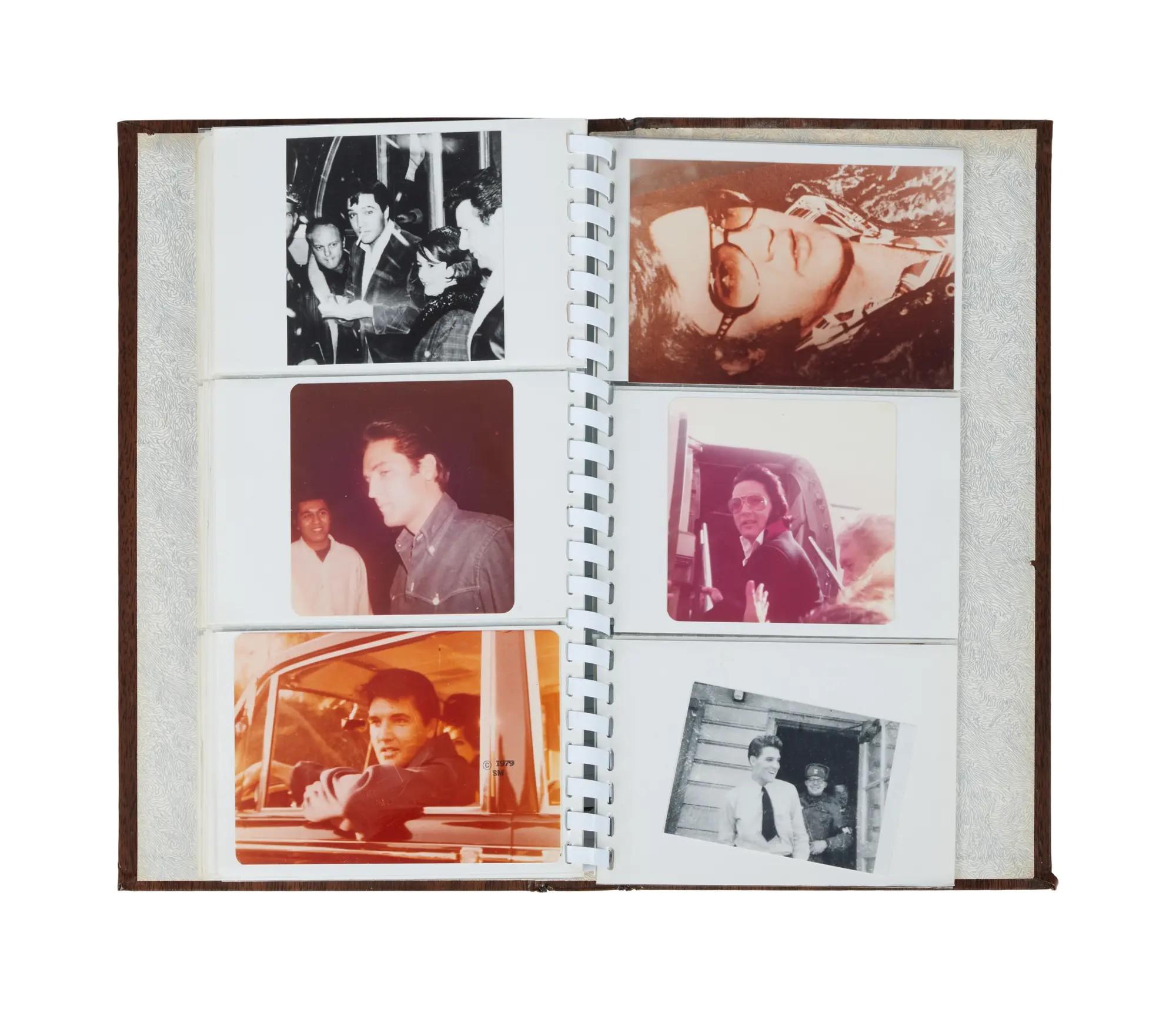 Lot #53 Elvis Presley Photo Album of Professional and Unpublished Photos