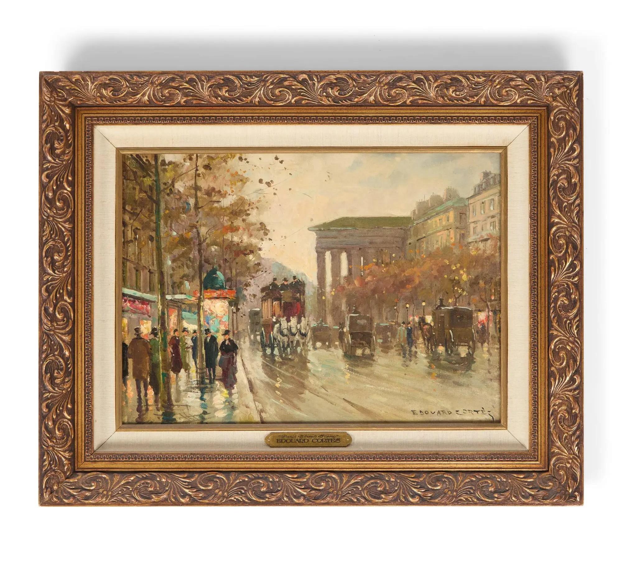 Lot #303  Loni Anderson Edouard Cortes La Madeleine Paris Painting
