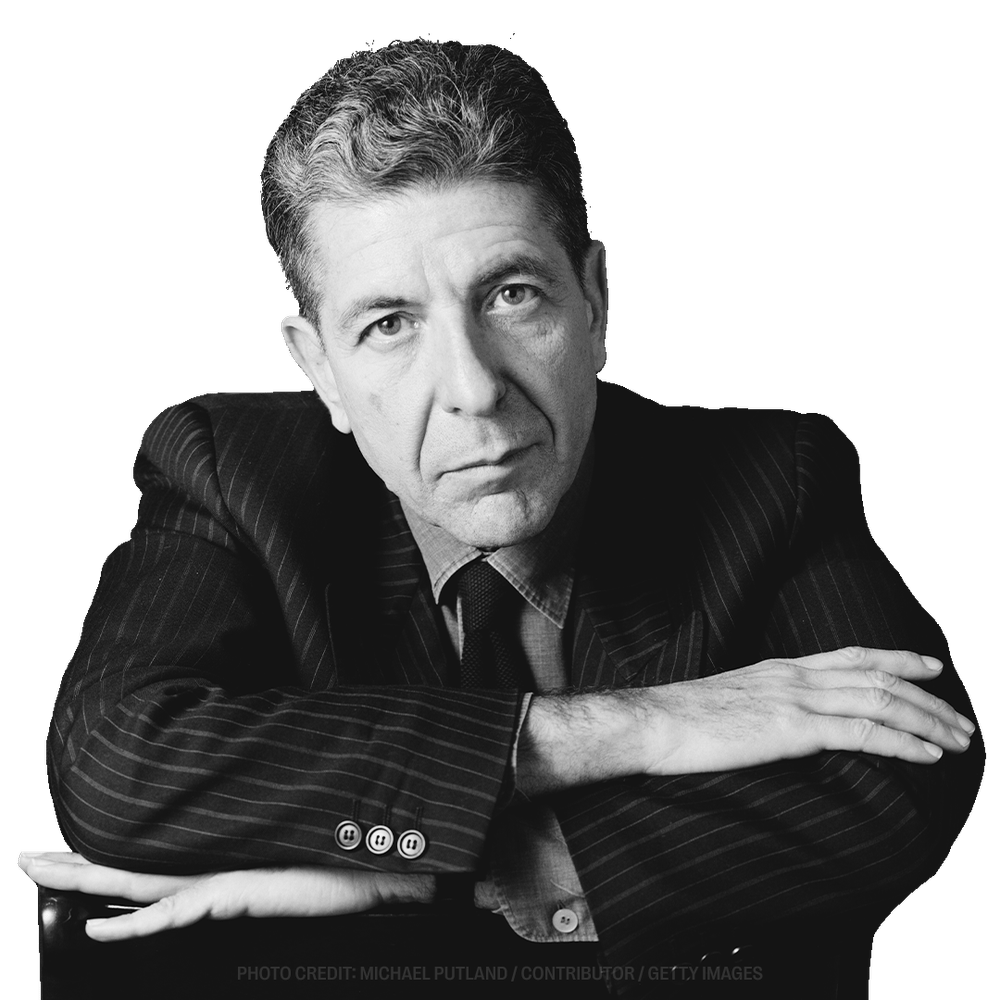 a black and white photo of a man with his arms crossed