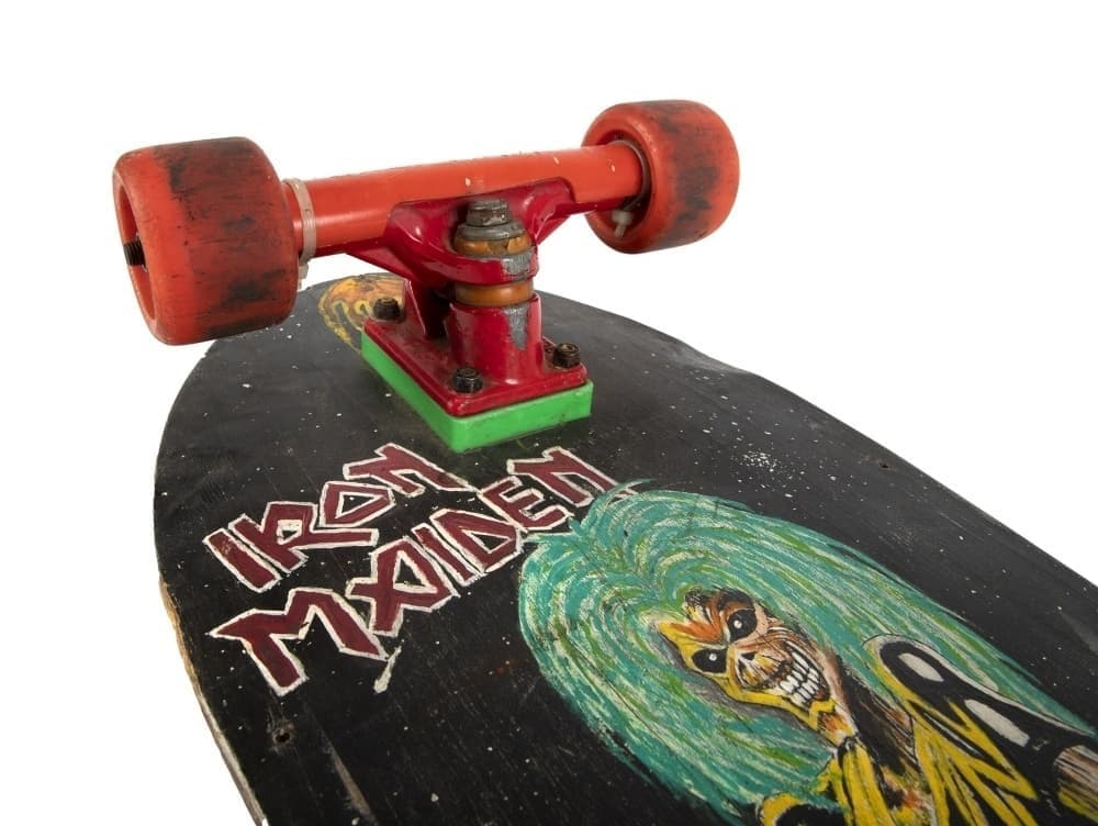 NIRVANA KURT COBAIN HAND-ILLUSTRATED IRON MAIDEN KILLERS SKATEBOARD