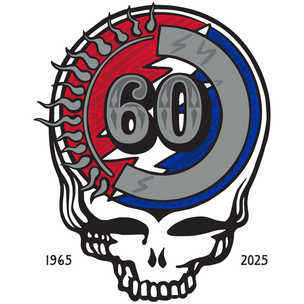 a skull with the number 60 on it