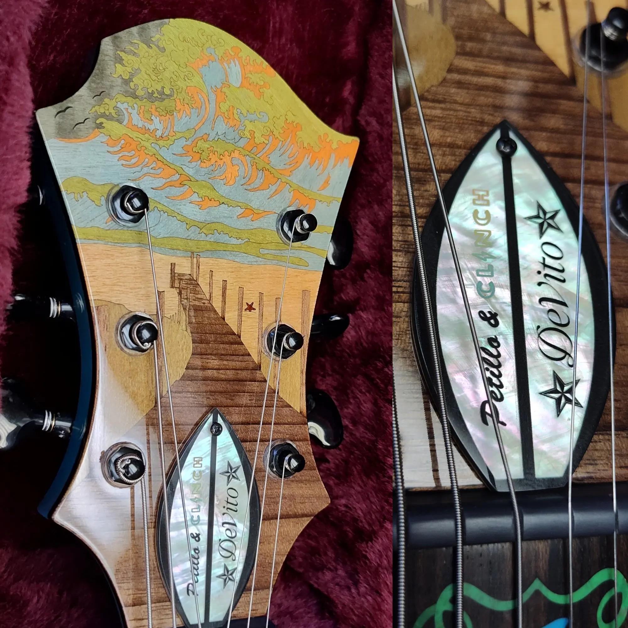 Lot #462 Danny DeVito Signed Dave Petillo Guitar