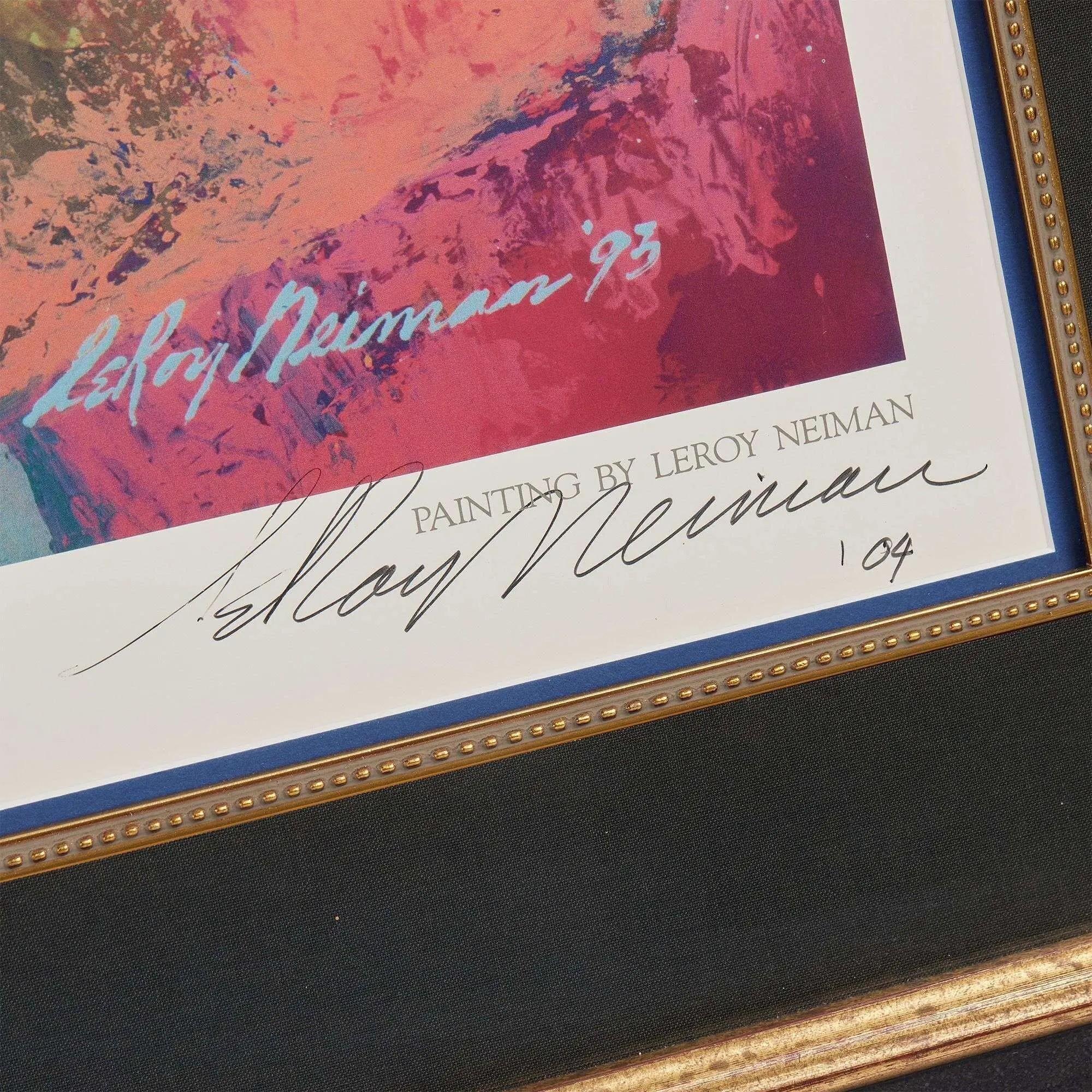 Friars Club Frank Sinatra Duets Leroy Neiman Signed Print