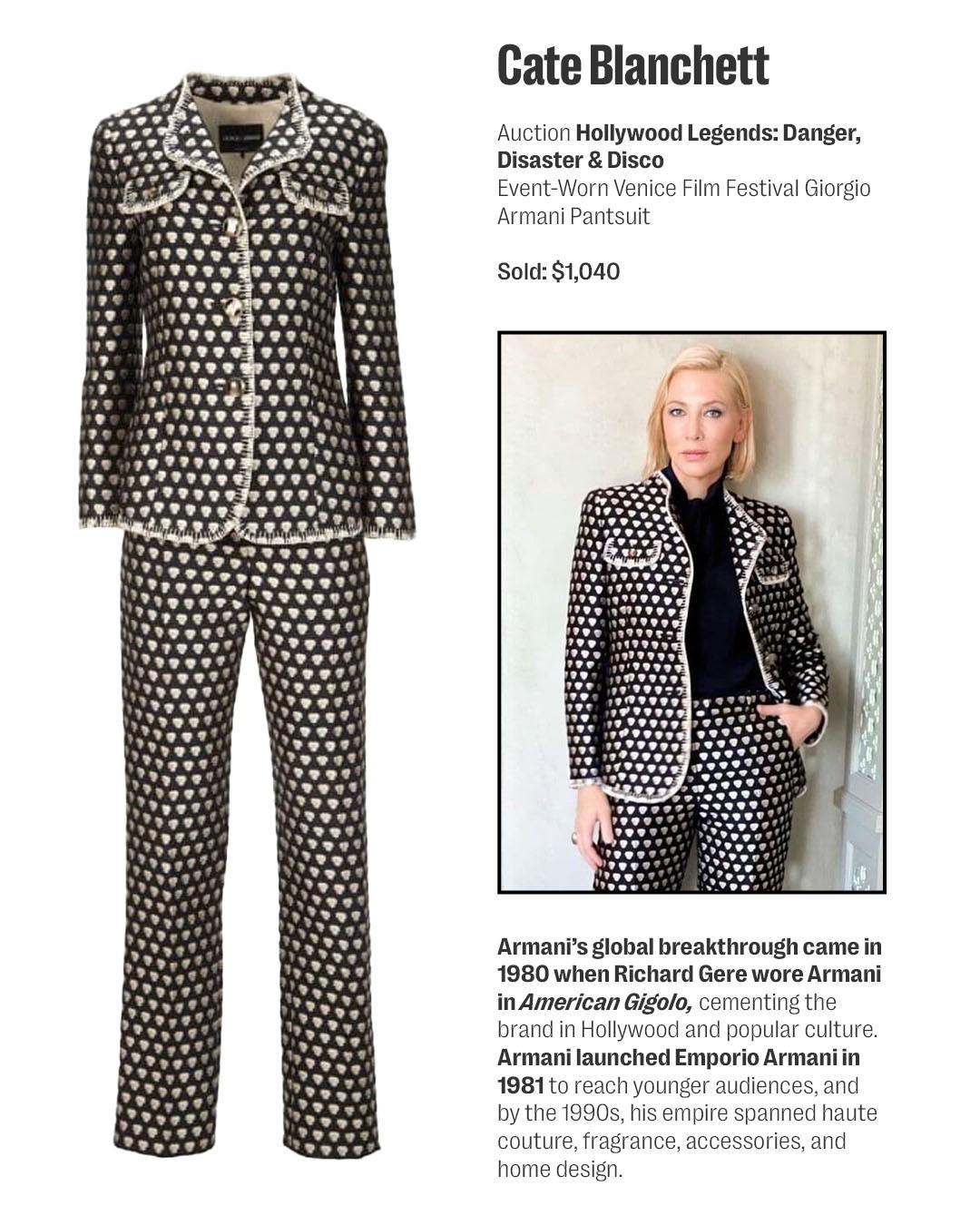 an armani suit worn by cate blanchett