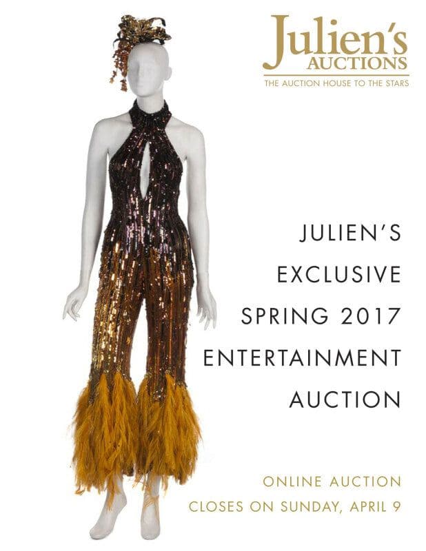 An advertisement for Julien's Spring 2017 Entertainment Auction