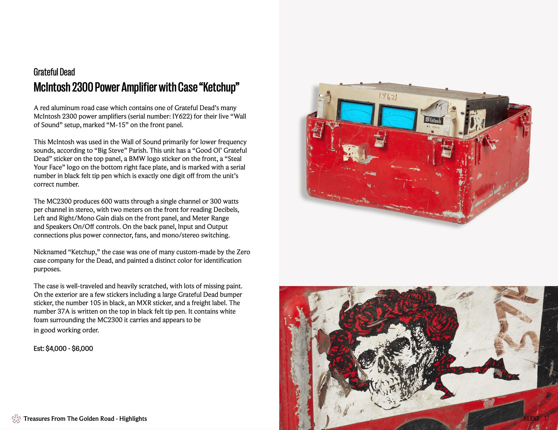 red macintosh 2300 power amp