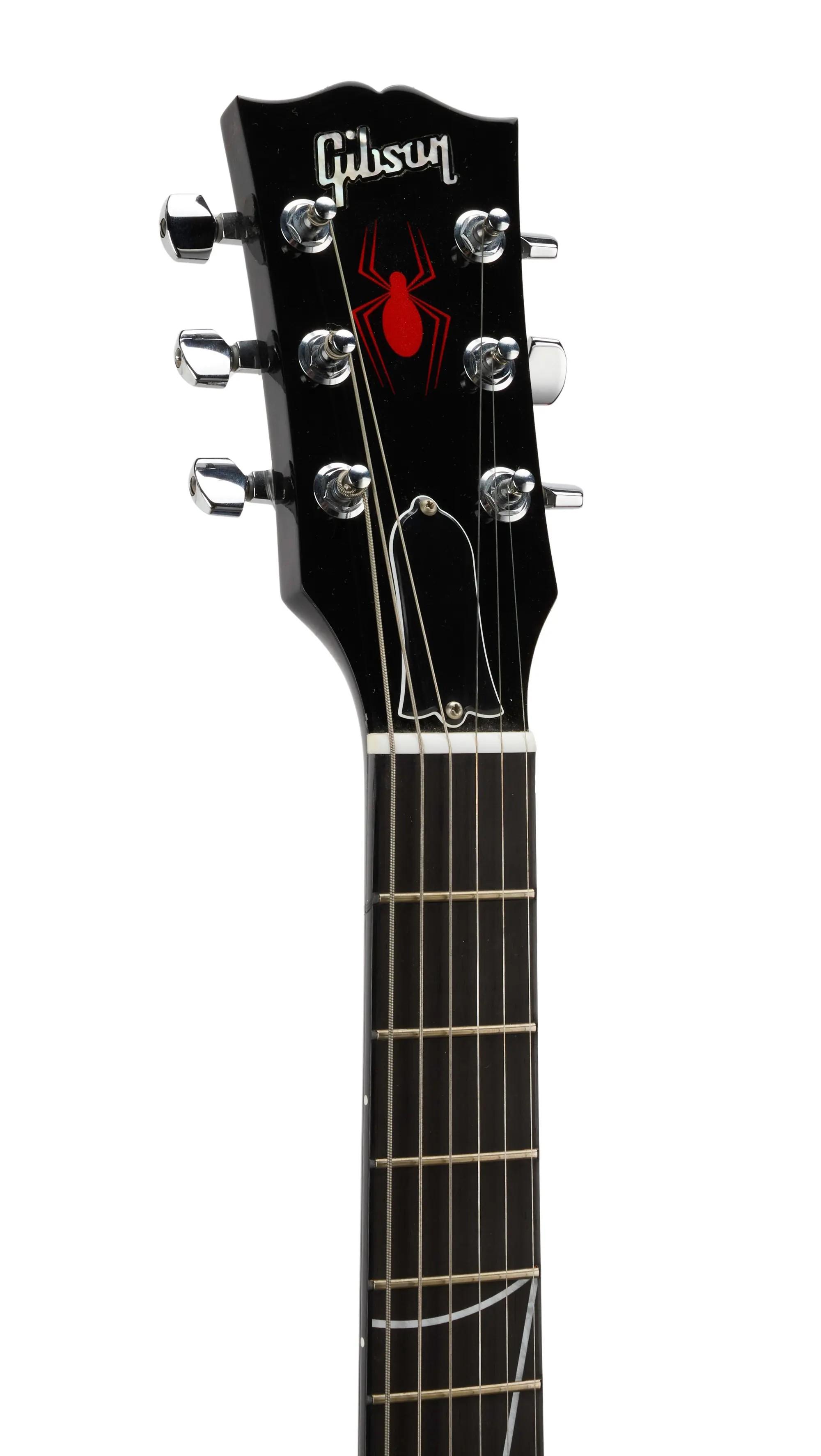 Stan Lee Signed Gibson Web Slinger One Les Paul Junior with Spider Man Graphic